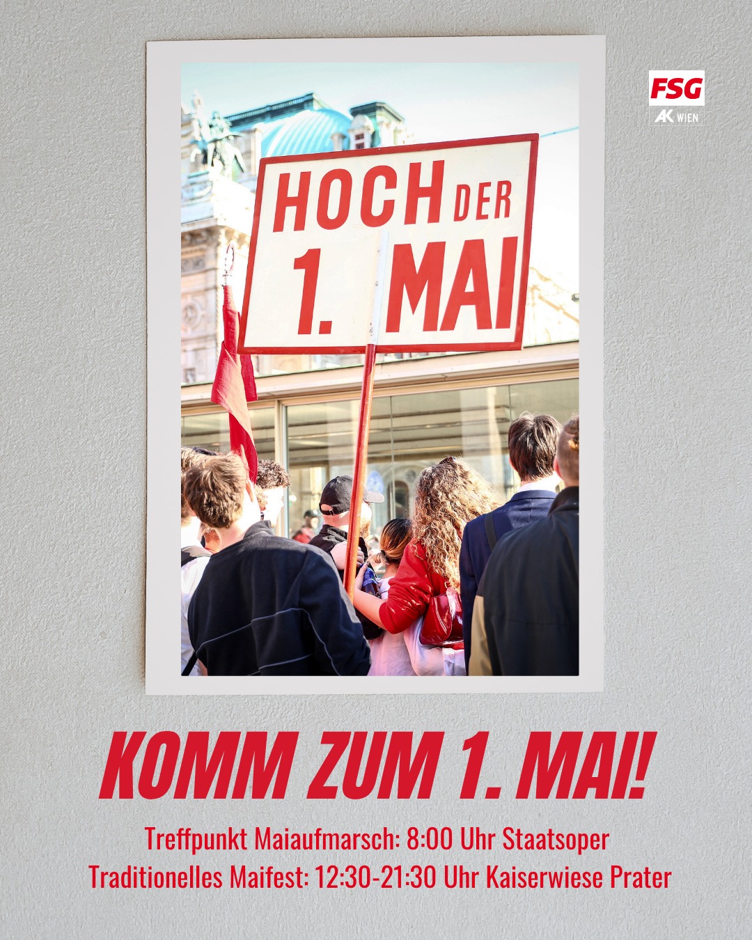 Wir sehen uns am 1. Mai! 🌹