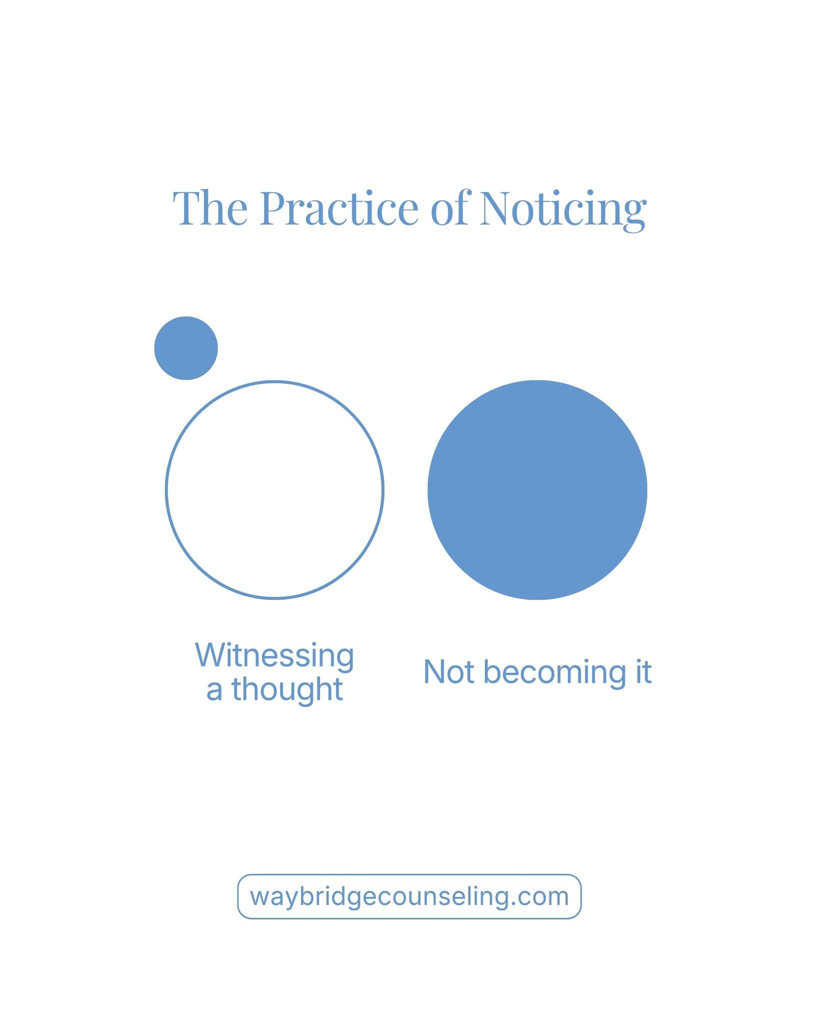 Awareness is the first step. 💭 Learning how to notice thoughts and feelings without getting pulled into them is where real change starts