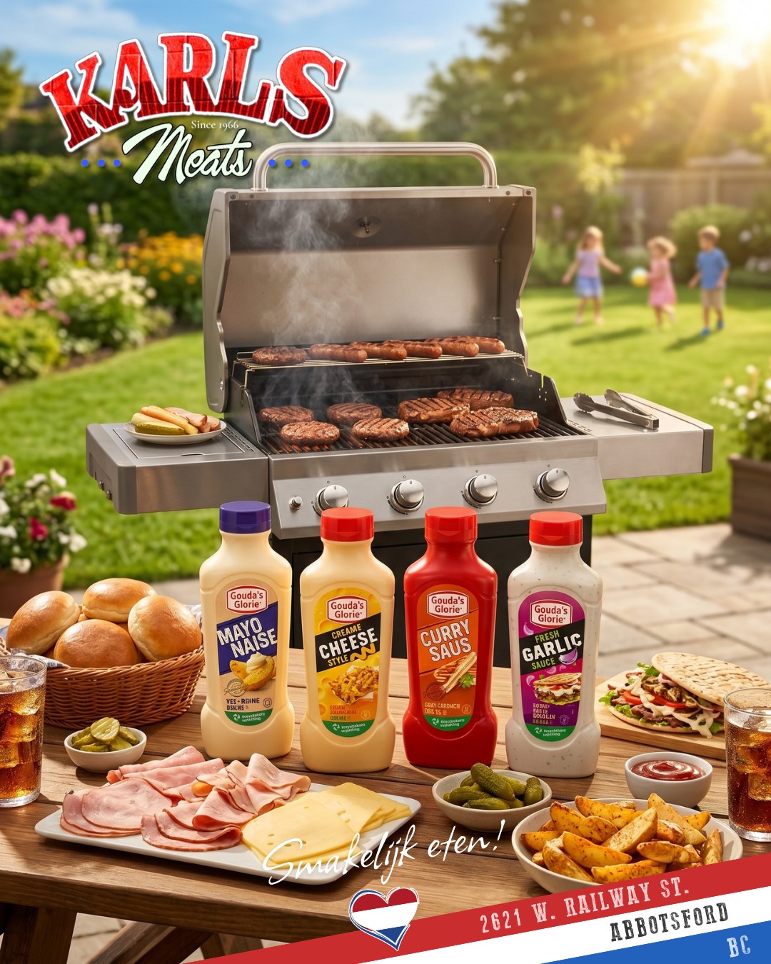 Happy Friday from Karl’s Meats! ☀️💪
Looks like we’ve got some beautiful weather ahead — perfect for whatever plans you’ve got this weekend 😄
🌳 Heading to the park? Stop in for a quick pickup of deli meats, cheeses, buns, snacks, and cold drinks.
🔥 Firing up the backyard BBQ? We’ve got the most important parts covered — fresh meats, sausages, burger patties, bacon, and all the flavour-packed essentials.
🏡 Staying close to home? Even better. Great weather and great food go hand in hand.
Swing by before the weekend rush and stock up for the sunshine!
📍 Karl’s Meats
2621 W. Railway St, Abbotsford, BC
📞 (604) 859-9011
Smakelijk eten! 😋 — The Karl’s Meats Team 💪
#KarlsMeats #HappyFriday #BBQSeason #SupportLocal #AbbotsfordBC #DutchHeritage #WeekendReady #FreshMeat #ButcherShop #ParkPicnic #BackyardBBQ #ShopLocal