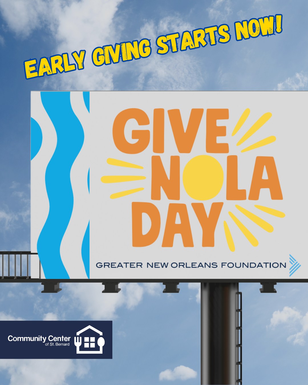 ⏳ The countdown is ON!
GiveNOLA Day is May 5, but why wait? Early Giving is happening RIGHT NOW through May 4!
Every early donation helps us build momentum and continue our mission to fight food insecurity in St. Bernard Parish.
Your support = more meals, more hope, more impact.
💻 Donate today: https://www.givenola.org/organization/ccstb
Let’s go into GiveNOLA Day strong 💪
@GreaterNewOrleansFoundation @GNOfoundation #givenoladay
