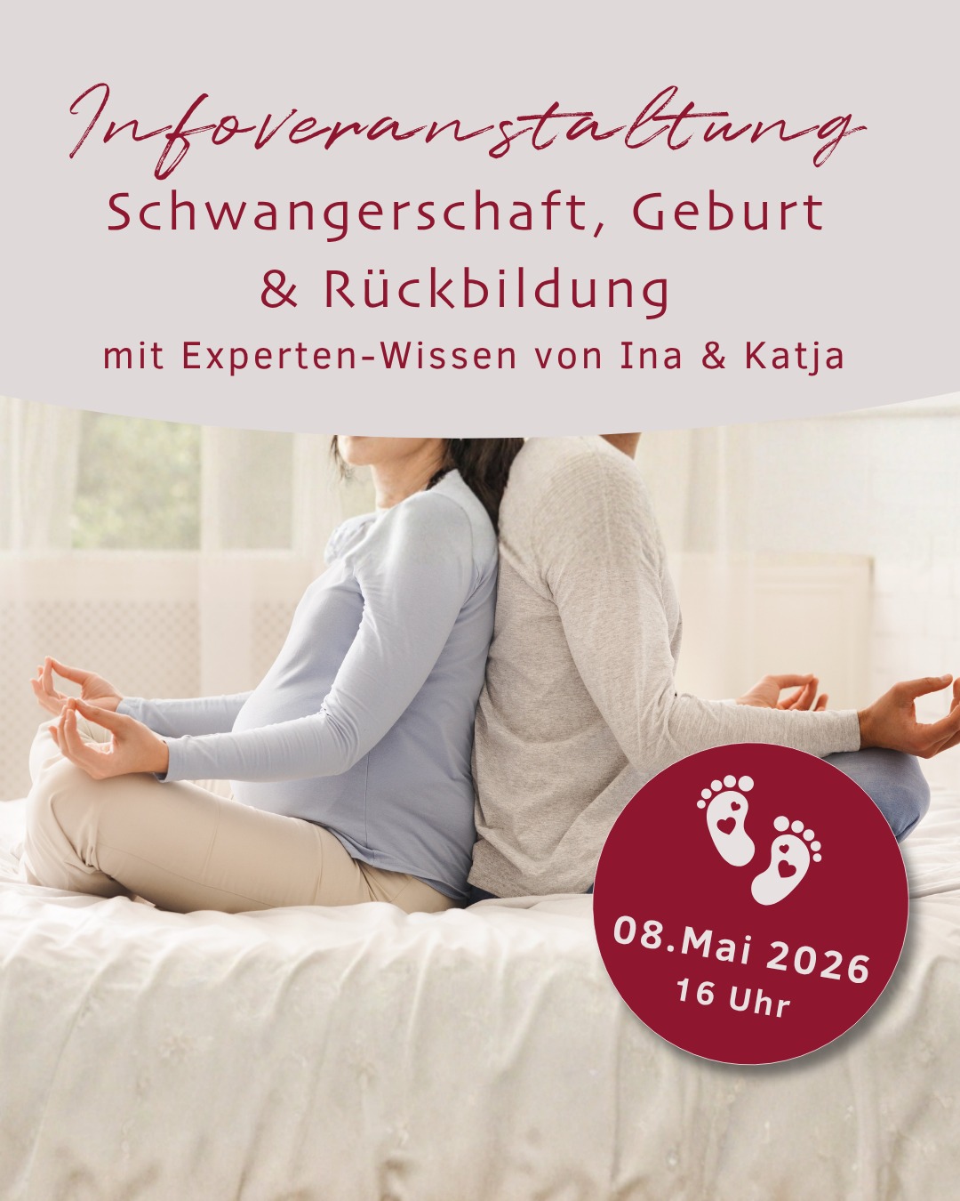 „Wusstest du, dass dein Atem der wichtigste Kompass unter der Geburt ist? Aber wie nutzt du ihn richtig, wenn es darauf ankommt? 🌬️🤰“
Schwangerschaft, Geburt und Rückbildung sind eine emotionale Achterbahn. Zwischen Vorfreude und Aufregung mischen sich oft Fragen: Wie bleibe ich in meiner Kraft? Wer unterstützt mich wirklich individuell? Und wie finde ich nach der Geburt zurück in meine Mitte? 🧘♀️❤️
Am Freitag, den 8. Mai, öffnen wir im Yogaraum Ravensburg die Türen für eine ganz besondere Infoveranstaltung.
Unsere Expertinnen Ina Bubik (Yogaraum-Gründerin & Pre/Postnatal-Ausbilderin) und Katja Knöpfler (Doula-Geburtsbegleiterin) bündeln ihre Erfahrung aus über 15 Jahren, um dir Sicherheit und Vertrauen zu schenken.
Was du an diesem Nachmittag mitnimmst:
✨ Yoga-Power: Wie dich Yoga in der Schwangerschaft emotional ausgleicht.
🌬️ Atem-Techniken: Dein Anker während der Wellen der Geburt.
🌿 Wochenbett & Bindung: Die kostbare erste Zeit und die Mutter-Kind-Verbindung.
💪 Rückbildung: Wie du sanft und professionell zurück in deine Mitte findest.
🤝 Doula-Support: Warum eine individuelle Begleitung den Unterschied macht.
Egal ob du ganz am Anfang stehst oder schon kurz vor der Geburt – dieser Nachmittag gibt dir das Fundament, das du für diese Reise brauchst.
📅 Wann: Freitag, 8. Mai 2026 | 16:00 – 17:30 Uhr
📍 Wo: Yogaraum Ravensburg
🎟 Teilnahme: 20 €
👉 Melde dich jetzt an! Den Link zur Buchung findest du in unserer Bio oder schreib uns eine Nachricht. 💌
Teile diesen Beitrag mit anderen werdenden Eltern, die sich eine achtsame und fundierte Begleitung wünschen! ✨
#Schwangerschaft #Geburt #YogaRavensburg #Doula #PreNatalYoga #Rückbildung #ElternWerden #Ravensburg #Wochenbett #Geburtsvorbereitung #YogaraumRavensburg