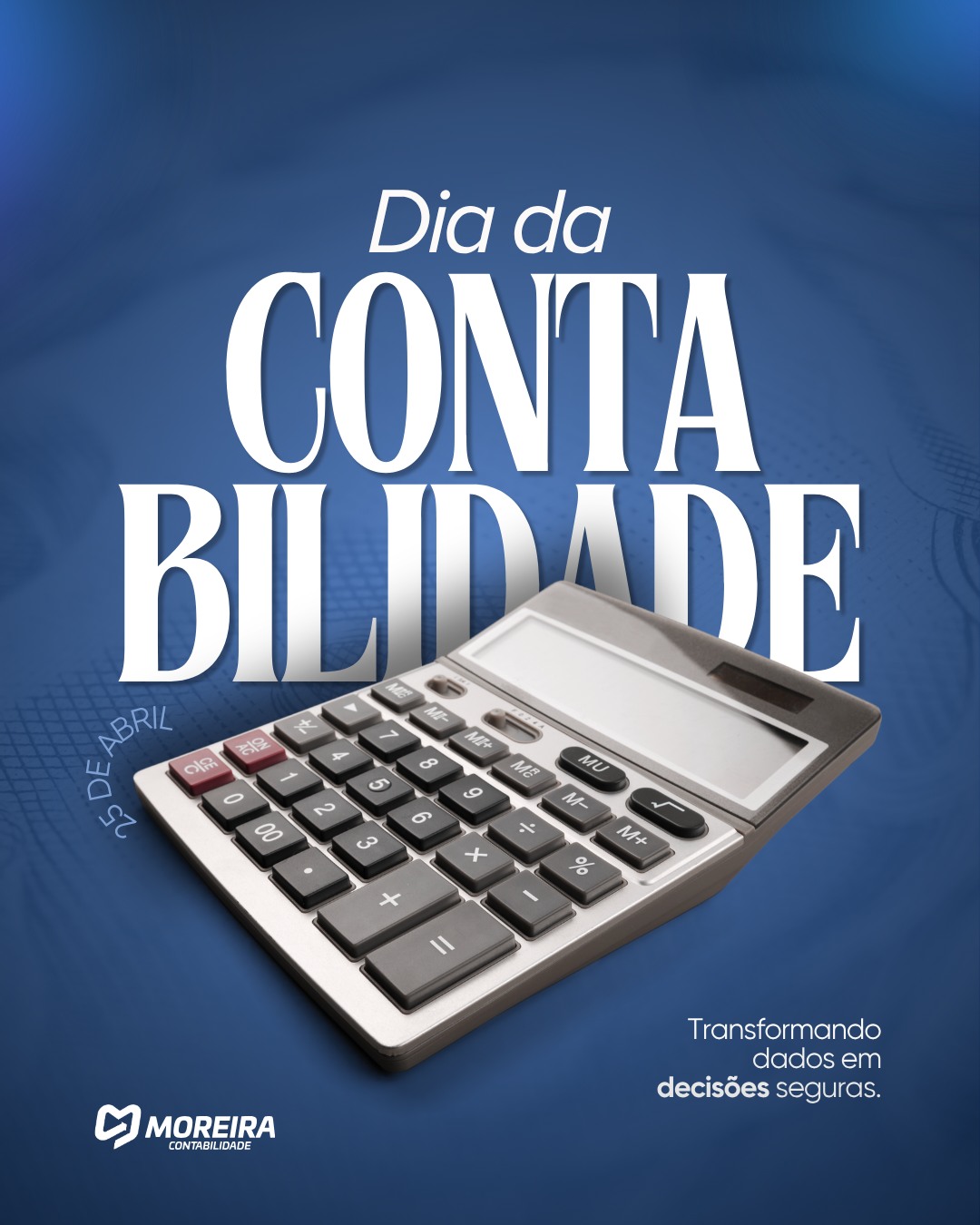 Hoje é o Dia da Contabilidade.📊
Longe de ser apenas "papelada" ou imposto, a contabilidade é o que dá ordem ao caos. É a ferramenta que traz clareza para o empresário e segurança para o mercado.
Na Moreira, temos orgulho de exercer essa ciência que é o verdadeiro alicerce de qualquer negócio sólido.
Parabéns a todos que transformam números em progresso. 🚀