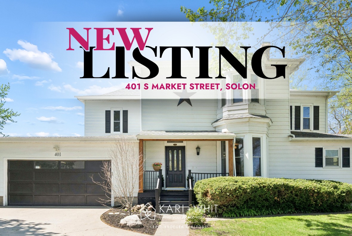 ✨ Classic charm. Modern updates. Prime Solon location. ✨
Turn-of-the-century beauty on 0.66 acres just minutes from Main Street—this one checks all the boxes! 🏡
Highlights you’ll love:
• 🛏️ 5 bedrooms | 🛁 2 bathrooms
• 🌿 Spacious 0.66-acre lot with mature trees & partial fencing
• ✨ Original wood banister + timeless 1900s character
• 🔥 Floor-to-ceiling electric fireplace + cozy bay window nook
• 🍽️ Stunning kitchen with quartz tops, gas range, island & pantry
• ☀️ Bright sunroom overlooking the backyard
• 🏋️ Main-level flex space (office/workout) + bedroom
• 🧺 Convenient main-level laundry/drop zone off 2-stall garage
• 🛌 Generous primary suite with walk-in closet + reading nook
• 🛁 Spa-like bath with soaking tub, dual vanities & walk-in shower
• ❄️🔥 New forced air heating & cooling
💫 The perfect mix of character, space, and modern comfort—don’t miss it!
📲 Schedule your private showing today!