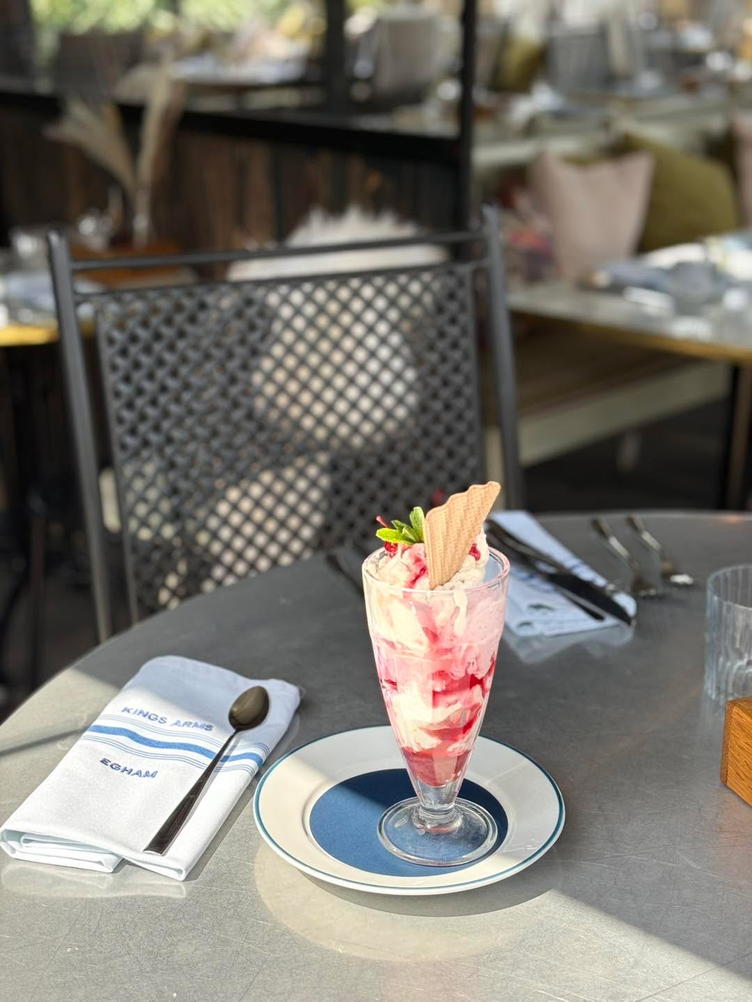 Sundays are for Sundaes....
Enjoy a Sunday roast with us this weekend.
Treat yourself to our Eton Mess Sundae for pudding, a perfectly light sweet treat to compliment your meal.
Call to book your table now 01483 921486.
