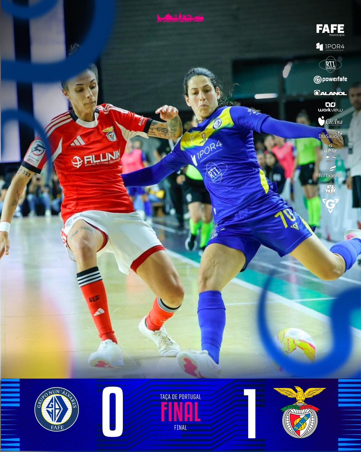 🏆🇵🇹 | Final
Resultado Final ⏹️ #GNASLB
Nun’ Álvares 0-1 SL Benfica
#peloGRUPOporFAFEparaVENCER