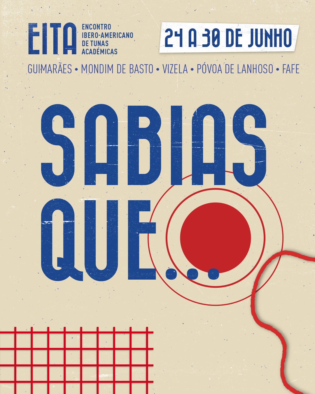 Sabias que o EITA…? 👇
🌍 Reúne tunas de vários países;
🎶 Leva música a várias cidades;
🎓 Celebra tradição académica internacional.
E isto é só o início.
Vem conhecer o EITA, e o mundo!
#eita