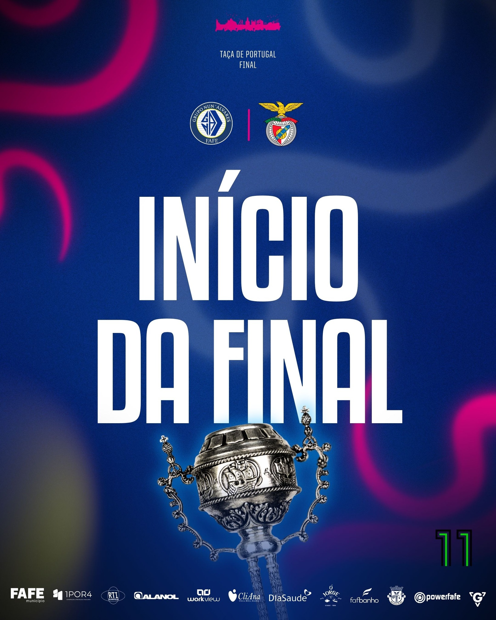 🔛 #GNASLB Já rola a ⚽ na Final da 🏆🇵🇹
Siga em Direto no Canal 11
#peloGRUPOporFAFEparaVENCER