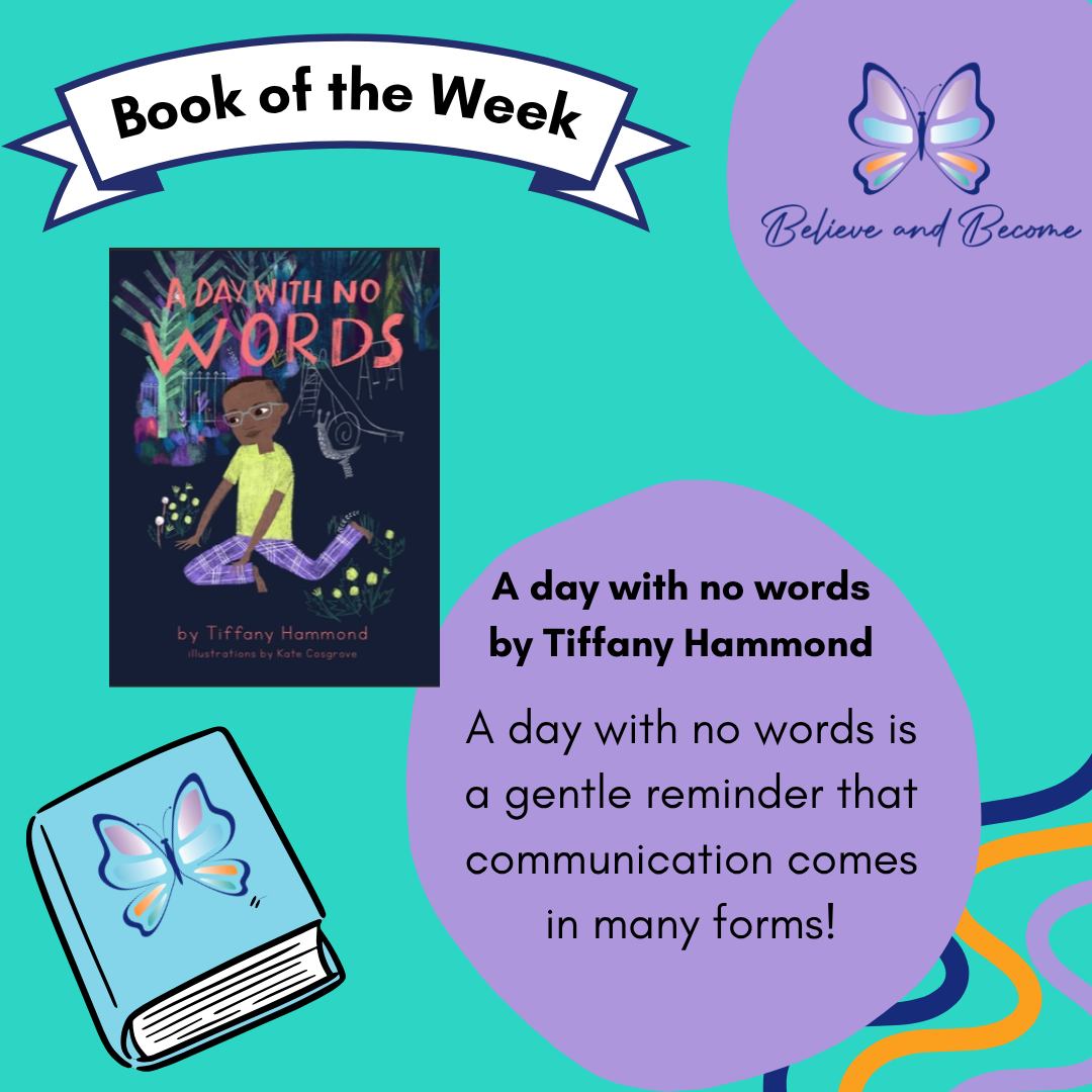 This week's book of the week is...
'A day with no words' by Tiffany Hammond! 📖