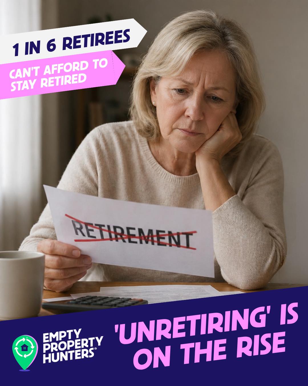 Retirement is supposed to be the relaxing part, right? Unfortunately, for a lot of people, the numbers just do not stretch that far anymore. A recent survey found one in six retirees have either already gone back to work or are considering it, with financial pressure playing a big part.
It is also not exactly surprising when 30% say their standard of living is worse than before they retired, and 20% admit they did not realise how much money they would need in the first place.
So if more people are looking for a bit of extra income, we get it. Sometimes a side hustle is less of a “nice to have” and more of a very real plan B.
A simple way to get started? Spot an empty property and send it in. Easy enough 👀💰
#Unretiring #CostOfLiving #Retirement #PropertyUK #SideHustle