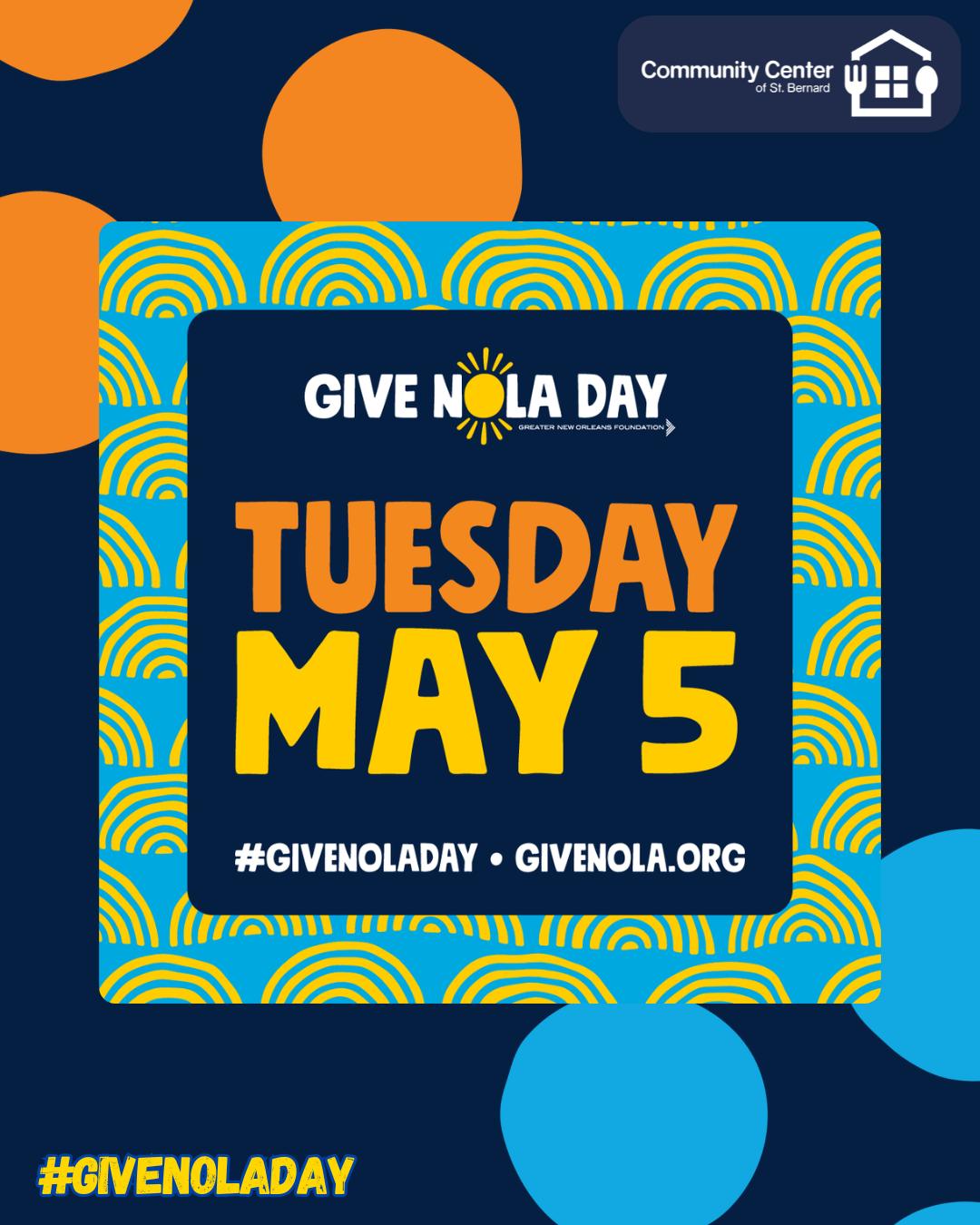 ☀️ GOOD MORNING, ST. BERNARD!
Start your day with purpose, today is GiveNOLA Day!
Your support helps us provide food, resources, and hope to families who need it most.
Even a small gift becomes part of something BIG when we all give together.
💻 Donate before work: https://www.givenola.org/organization/ccstb
@GreaterNewOrleansFoundation @GNOfoundation #givenoladay
