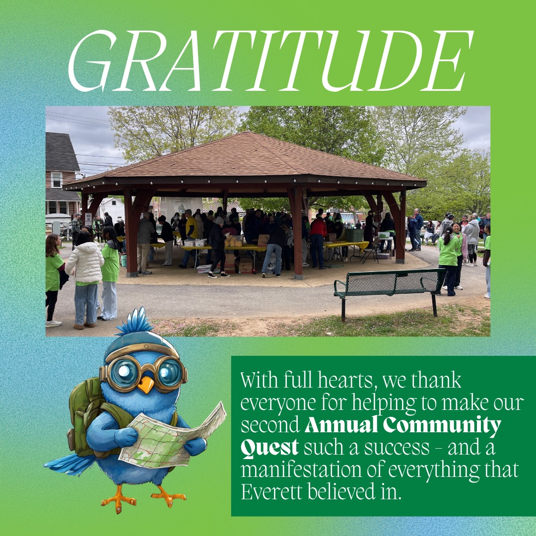We are simply in awe of the effort and love that went into making this year's Community Quest so much more than just a fundraising event. The culmination of volunteers, sponsors, and participants who showed up are a manifestation of Everett's legacy - and a testament to his spirit, which lives on through the friends, family, and supporters who continually show up with open hearts and minds.
The Community Quest was designed to reflect who Everett was as a person. Much like Everett's ability to connect seemingly disparate groups, the Quest brings people together in shared spaces with shared experiences, fostering a sense of belonging and community amongst participants.
We are beyond grateful to all who showed up to adventure (once again!) through the rain to explore Malvern, forge friendships, and experience curiosity for one another. Thank you everyone for making our second annual Community Quest nothing short of wonderful!