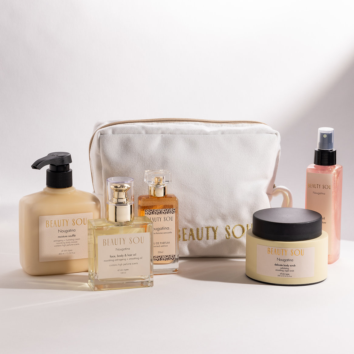 Everything you need… in one statement.
A curated ritual of glow, scent, and softness —
designed for the woman who chooses luxury in every detail.
Because beauty is a lifestyle.
#beautysou#beautyset#luxuryselfcare#skincarecollection#beautyroutine #softluxury#glowkit#selfcareessentials#beautylifestyle#feminineenergy