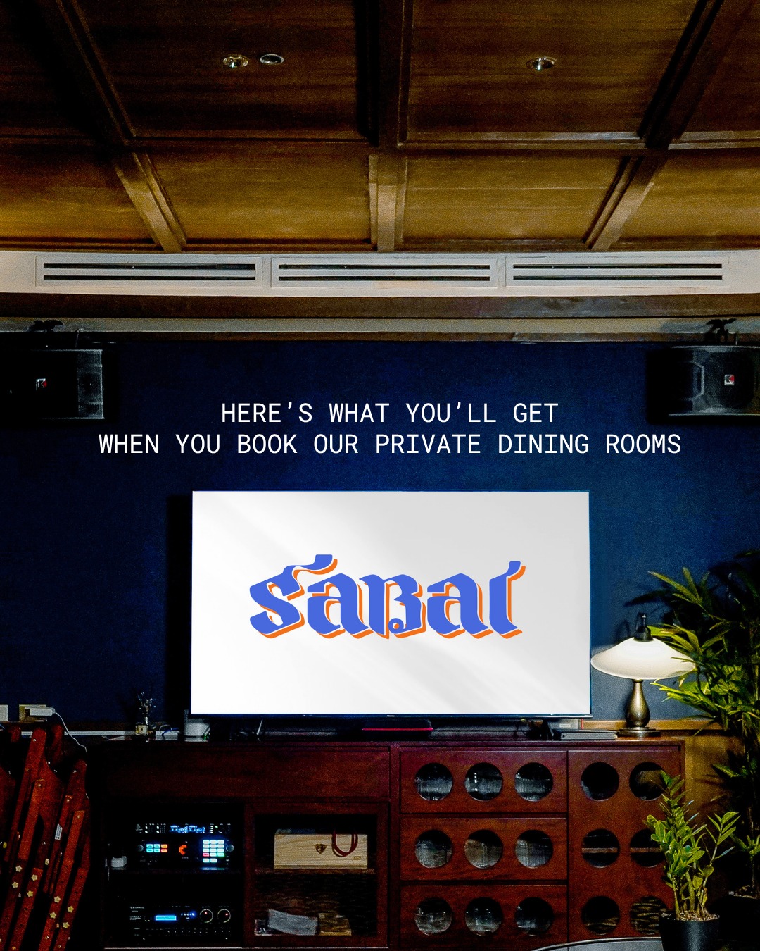 Here's what you'll get when you book our private dining rooms.
A private space made for sharing bold, honest Thai flavors, just the way it should be.
And yes, the best part? FREE KARAOKE.
Spice up your celebration with Sabai. Curious how it looks inside? Check our private rooms in 360 here: http://tinyurl.com/VTASabai
📲 Book a private room now via DM or link in bio
#sabai #privateroom #bgc #karaokeroom #thaifood