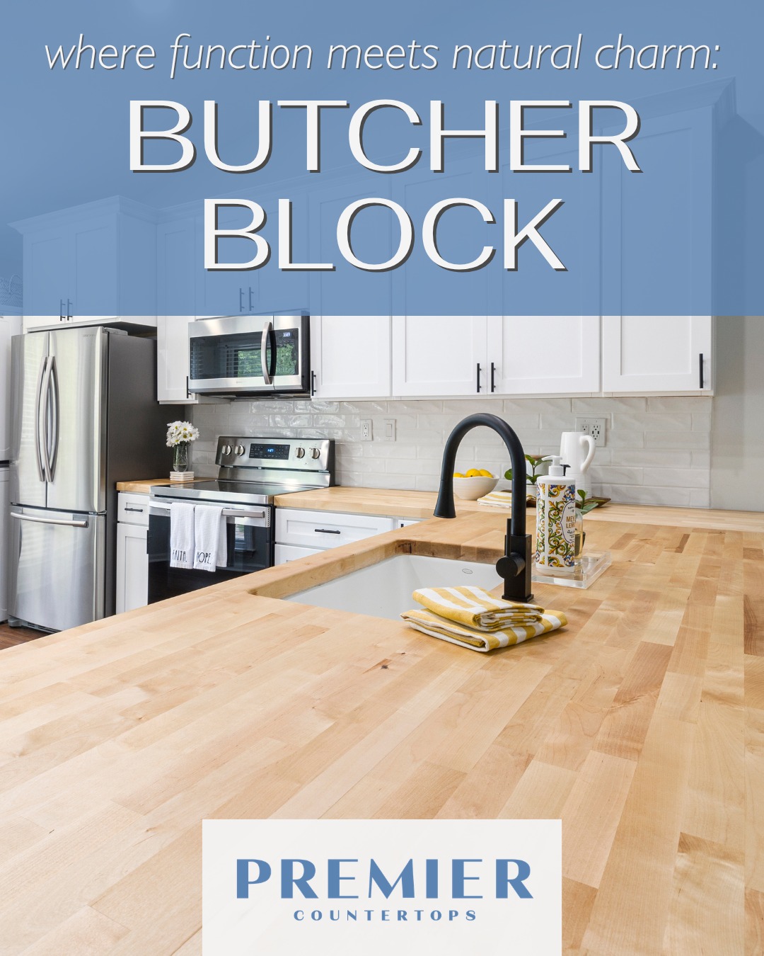 With its natural beauty, rich texture, and timeless appeal, butcher block countertops create a space that feels inviting and lived-in.
Ready to add a warm, natural touch to your home? Visit our Tupelo showroom and explore your options.
📞 662.823.8824
📍2341 Graham Dr, Tupelo, MS
-
#PremierCountertops #MyTupelo #NorthMississippi #MississippiConstruction #BuildMississippi #FindYourTupelo #LuxuryCountertops #ResidentialCountertops #PremierCountertopsMS #ButcherBlock #KitchenInspo #WarmInteriors #NaturalDesign #CountertopGoals