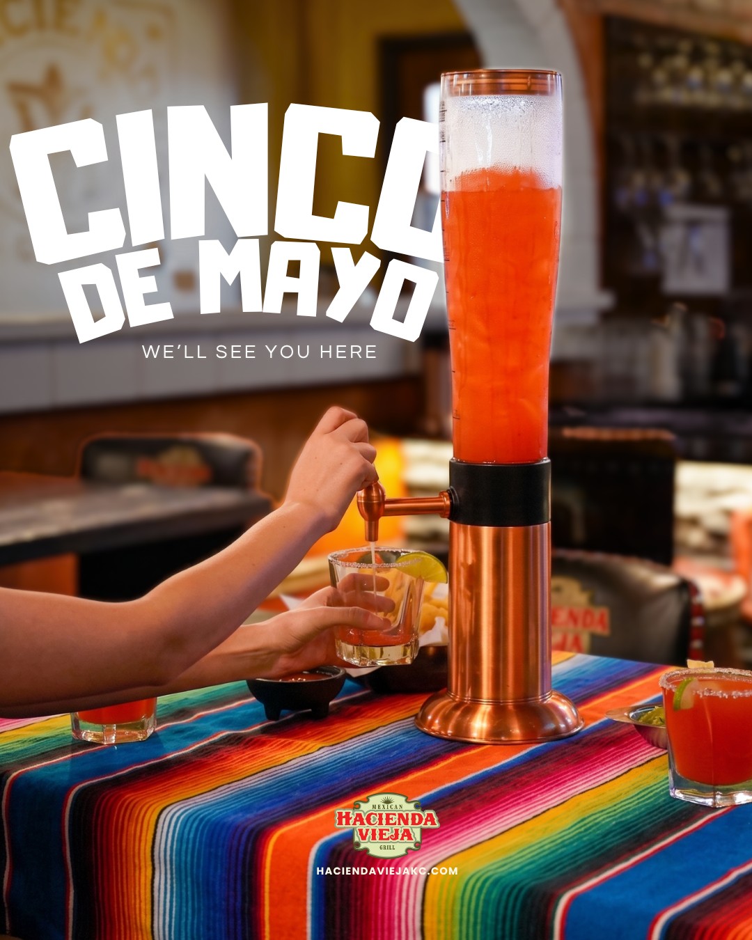Cinco is almost hereโฆ
Get ready to celebrate the Hacienda way. ๐ฒ๐ฝ๐ฅ
