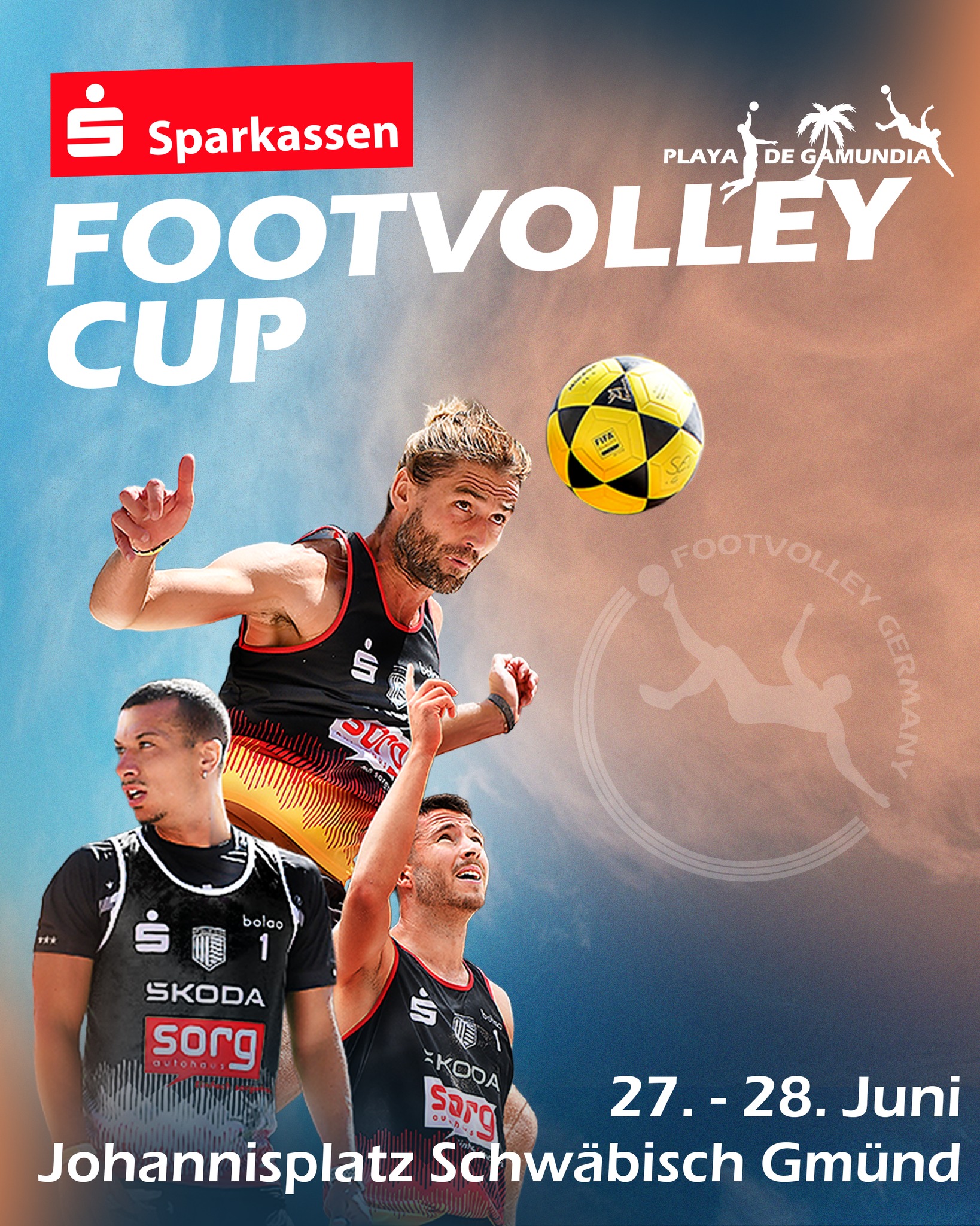 🔥 Anmeldung offen ! 🔥
Der Sparkassen Footvolley Cup der Playa de Gamundia 2026 wartet auf dich! 🌴🏐
Schnapp dir deinen Teampartner und seid dabei – wir sehen uns im Sand! 💪
📅 Datum: 27./28. Juni
📍 Johannisplatz Schwäbisch Gmünd
👉 Anmeldung über den Link in der Bio
⚠️Deadline: 10. Mai
#Footvolley #BeachVibes #sparkassencup
🔥 Registration is open! 🔥
Join the Sparkassen Footvolley Cup at Playa de Gamundia 2026 🌴🏐
Grab your teammate and be part of it – see you on the sand! 💪
📅 Date: June 27–28
📍 Johannisplatz Schwäbisch Gmünd
👉 Sign up via the link in bio
⚠️ Registration deadline: May 10
#Footvolley #BeachVibes #SparkassenCup