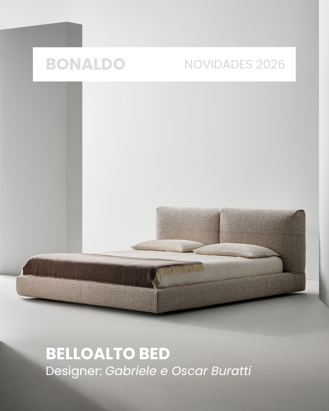 Conheça alguns dos novos produtos apresentados pela @bonaldospa durante a última edição da Milan Design Week & Salone del Mobile 2026. Entre sofás, camas, mesas de jantar e mesas de apoio, aparadores, entre outros, a marca reforça novamente o seu posicionamento no mercado com um novo catálogo entitulado “Architecture of Objects”. Venha conhecer connosco todos os produtos e possibilidades para os seus projetos atuais e futuros.
ENG
Discover some of the new products presented by @bonaldospa during the lastest edition of Milan Design Week & Salone del Mobile 2026. From Sofas, beds, and dinning tables to side tables and sideboards, the brand reinforces its market positioning with a new catalog titled “Architecture of Objects”. Come and explore all the products and possibilities for your current and future projects.
#mdw #isalone #bonaldo #news #interiordesign