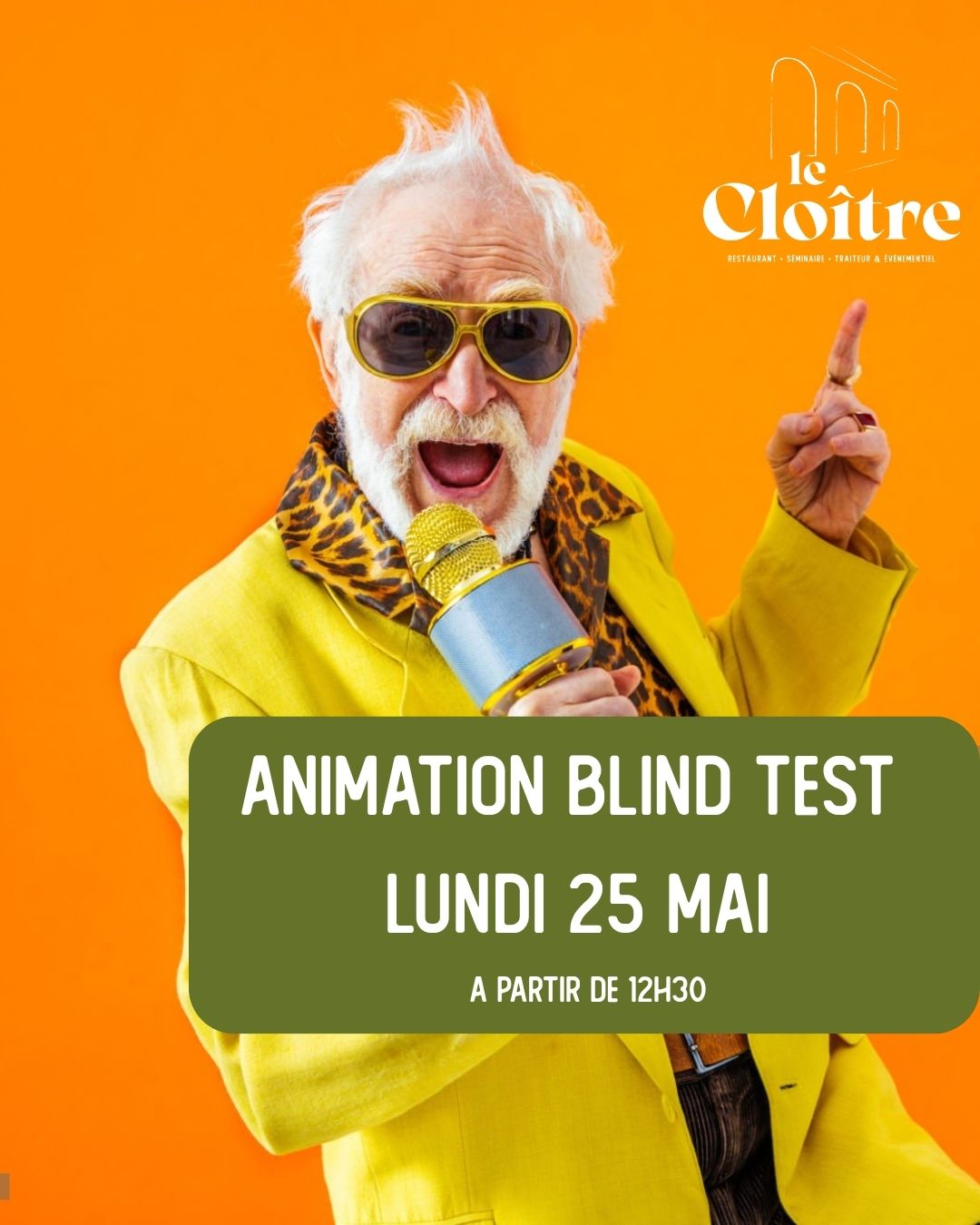🎶 BLIND TEST AU RESTAURANT DU CLOÎTRE 🎶
Envie de tester vos connaissances musicales dans une ambiance conviviale ? 🎤✨
Rejoignez-nous pour un blind test animé par Logis Hôtels et tentez de reconnaître un maximum de titres !
🥂 Champagne offert
🍽️ Menu du jour ou à la carte
🕧 À partir de 12h30
👉 Que vous soyez incollable sur les classiques ou amateur de nouveautés… venez jouer avec nous !
📍 Restaurant du Cloître
⚠️ Places limitées – pensez à réserver !
Réservation au 03 85 89 18 91 ou en ligne directement https://www.restaurantducloitre.fr/contact
#digoin #SurpriseGourmande #moulinssurallier #restaurantducloitre #route71 #RestaurantDeCharme #moulinssurallier03 #Gastronomie #bourgogne #ExpérienceCulinaire #moulinssurallier03000 #charolaisbrionnais #Saveurs #SaoneEtLoire #CuisineFrançaise