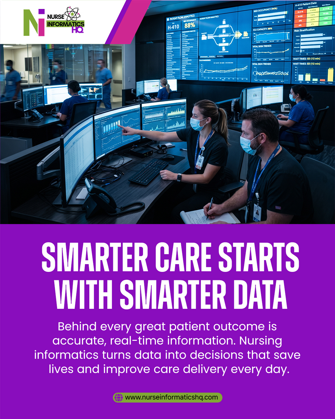 SMARTER CARE STARTS WITH SMARTER DATA 💡
Behind every great patient outcome is accurate, real-time information. Nursing informatics transforms complex data into clear, actionable insights—helping clinicians make faster, safer decisions that improve care every day.
Learn more:
www.nurseinformaticshq.com
#NursingInformatics #SmartHealthcare #DigitalHealth #PatientCare #HealthcareInnovation #DataDrivenCare #ClinicalDecisionMaking #HealthTech #BetterCare #FutureOfNursing