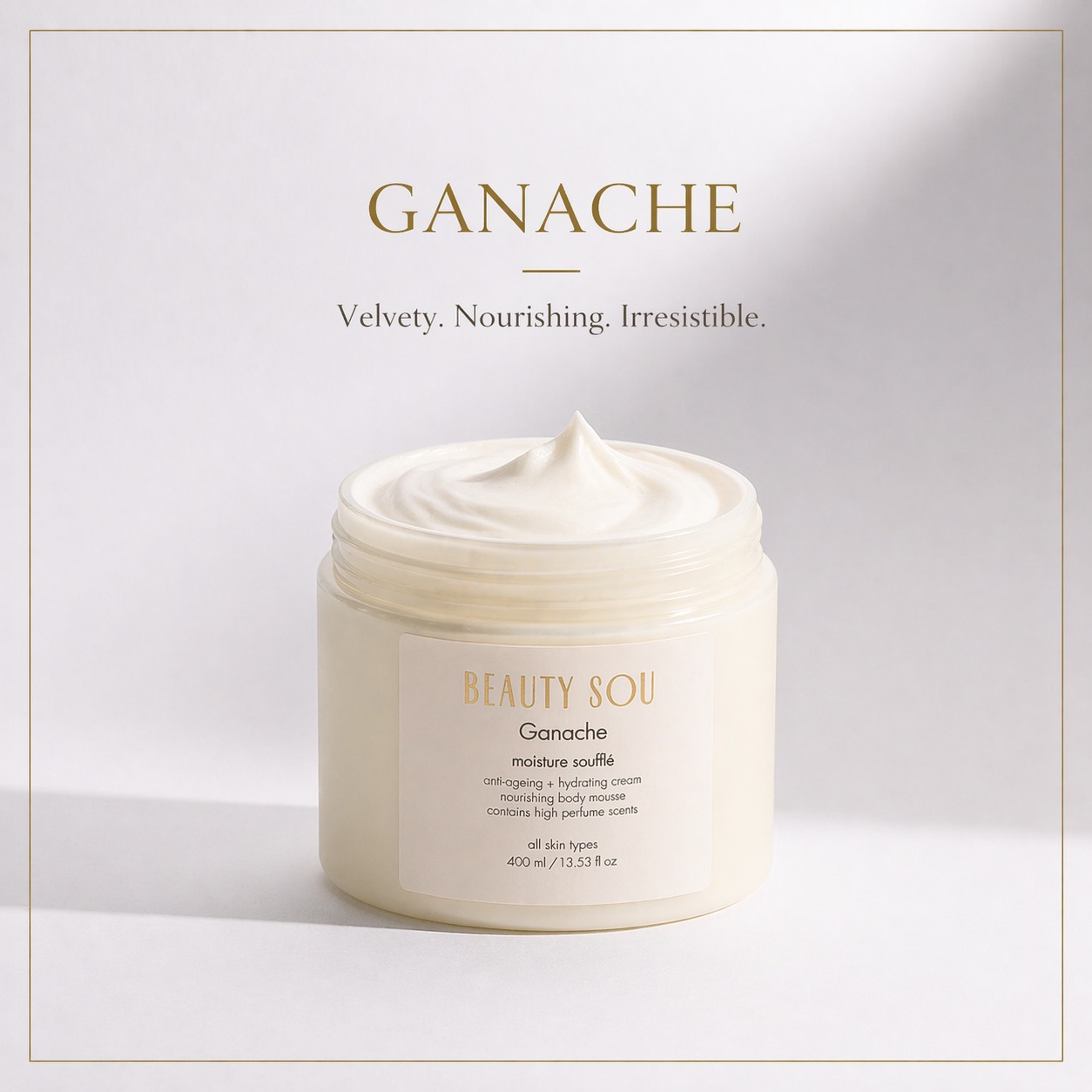 Velvety. Nourishing. Irresistible.
A texture that melts into your skin,
leaving behind nothing but softness and desire.
This is not just hydration…
it’s indulgence.
#beautysou#ganache#bodysouffle#luxuryskincare#hydratedskin#softskin #beautyritual#selfcareluxury#glowingskin#skincareobsessed