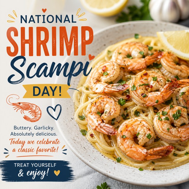 🍤✨ It’s National Shrimp Scampi Day… and honestly, is there anything better than buttery, garlicky goodness over a plate of pasta?
Treat yourself today—you’ve earned it. Who’s celebrating with shrimp tonight?! 😋🍝