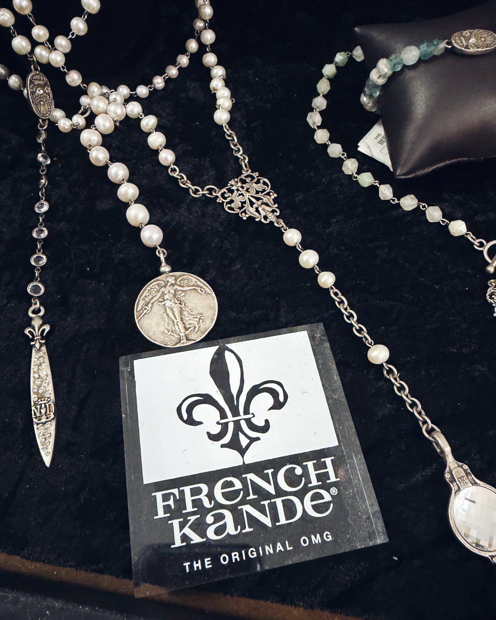 ✨ Timeless Elegance. Effortless Style. ✨
.
French Kande: where vintage-inspired design meets everyday luxury. From stunning cross pendants to layered pearl details and signature statement pieces, this collection is made to elevate any look.
.
💝 Perfect for Mother’s Day
Celebrate the special woman in your life with a gift she’ll treasure forever.
.
🎉 Limited-Time Offer
Enjoy 15% OFF now through May 31st
.
Whether you’re shopping for Mom or treating yourself, these beautifully crafted pieces bring a touch of sophistication to every moment.
.
🖤 Stop in and shop the collection today!
.
.
.
#MothersDayGift #FrenchKande #TimelessStyle #ShopLocal