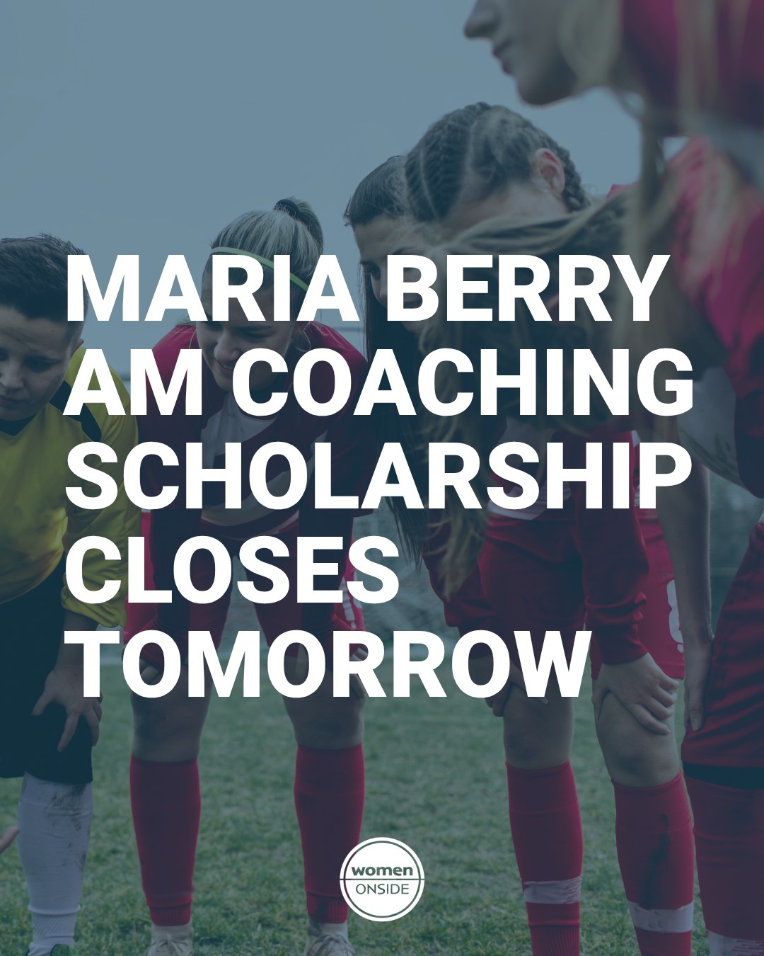 LAST CHANCE TO APPLY: Our Maria Berry AM Coaching Scholarship applications close tomorrow.
The scholarships on offer:
1 × Major Scholarship valued at: $3,247 ($3,000 cash + in-kind )
4 × Development Scholarships: $4,988 ($1,000 x 4 cash = $4,000 + in-kind)
Total: $7,00 cash + value of in-kind
Apply via the link in our bio.
