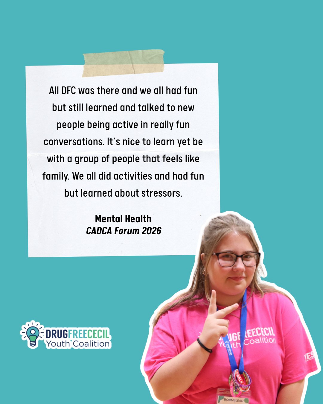 After the Drug Free Cecil Youth Coalition attended @cadcacoalitions Forum, we asked them to fill out session evaluations.
This is what they had to say about what they learned!
#dfcyc #prevention #youthleadership #youthadvocate #youthtrainings