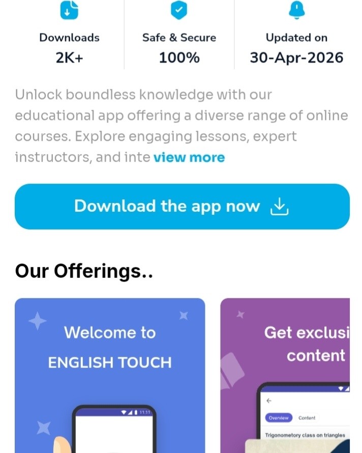 #englishtouchapp
