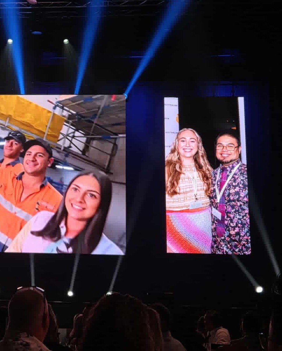 We are honoured to share that the Australian Yarn Show has been named a finalist in the Australian Small Business Champion Awards for the second year running 🌟
While other yarn commitments kept us from being in the room tonight, we were absolutely delighted to receive this photo of us on the big screen from the incredible @jemimahashleigh , who is attending the awards and has worked closely with the Australian Yarn Show 🧡
To be recognised among Australia's small businesses is something we don't take lightly. Thank you to everyone who supports the Yarn Show, this industry and this community. This one's for you 🫶