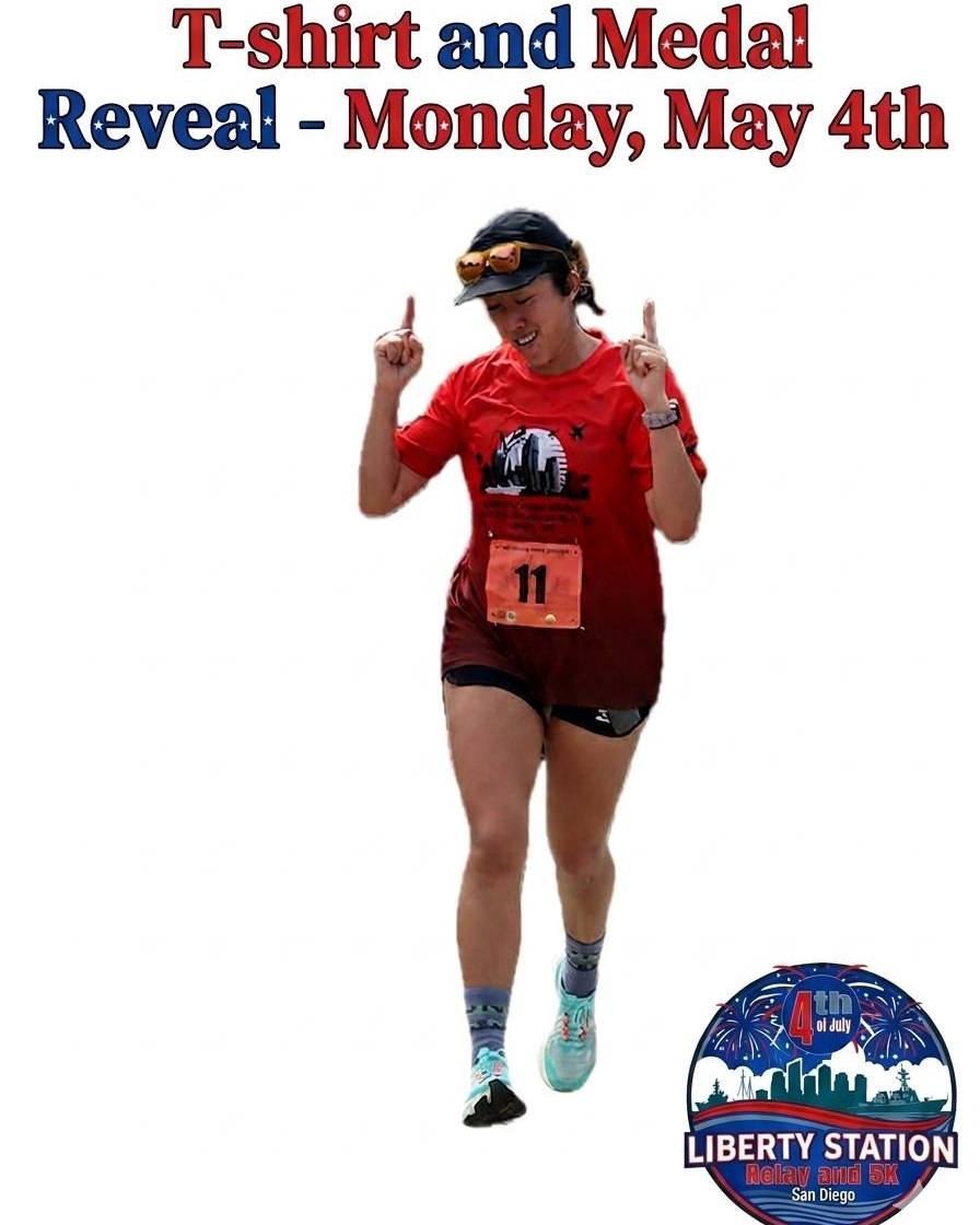 Join us tomorrow, Monday, May 4th, for the big reveal of our Liberty Station Relay & 5K T-shirts 🏃👕and Medals🥇! We’ve designed something special to help you celebrate the 4th of July in style along the San Diego Bay.
The Liberty Station Relay is "Where Freedom Runs." Grab your friends, family, or run club and get ready for:
✅ Solo 5K & Half Marathon options
✅ 2-5 person Relay Teams (Half or Full Marathon)
✅ A scenic course through historic naval architecture and waterfront views
✅ Post-race vibes and team tailgating!
Mark your calendars for the reveal tomorrow, and if you haven’t signed up yet, head over to www.racesandiegollc.com to secure your spot before they fill up!
See you at the start line this July 4th! 🇺🇸
#RaceSanDiego #LibertyStation #SanDiegoEvents #FourthOfJuly #RelayRace #RunningCommunity