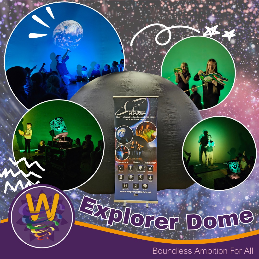 Last week, we were excited to welcome the @explorerdome into school 🔬✨
The immersive science environment allowed the whole school to step inside the dome and experience learning in a completely new way. It was a fantastic opportunity to bring science to life!
.
.
.
#explorerdome #scienceinaction #bringinglearningtolife #primaryscience #winyates