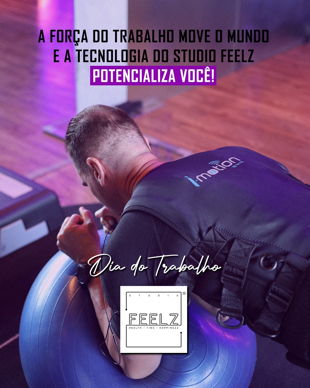 Trabalhar exige energia, foco e constância e todos os dias você entrega o seu melhor.
Neste Dia do Trabalhador, vale um lembrete importante: cuidar do seu corpo também faz parte do seu resultado. Porque sua performance não começa no trabalho, começa na sua saúde.
Com a Eletroestimulação Muscular, você conquista:
⚡ mais energia para o dia a dia
💪 mais força para seus objetivos
⏱ mais eficiência no seu tempo
🔥 mais resultados em menos tempo
Para quem tem rotina intensa, o treino também precisa ser inteligente.
Porque quem não para, precisa de um método que acompanhe o seu ritmo
Na Feelz, a gente cuida do seu melhor, sempre!
Feliz Dia do Trabalho 💼💜