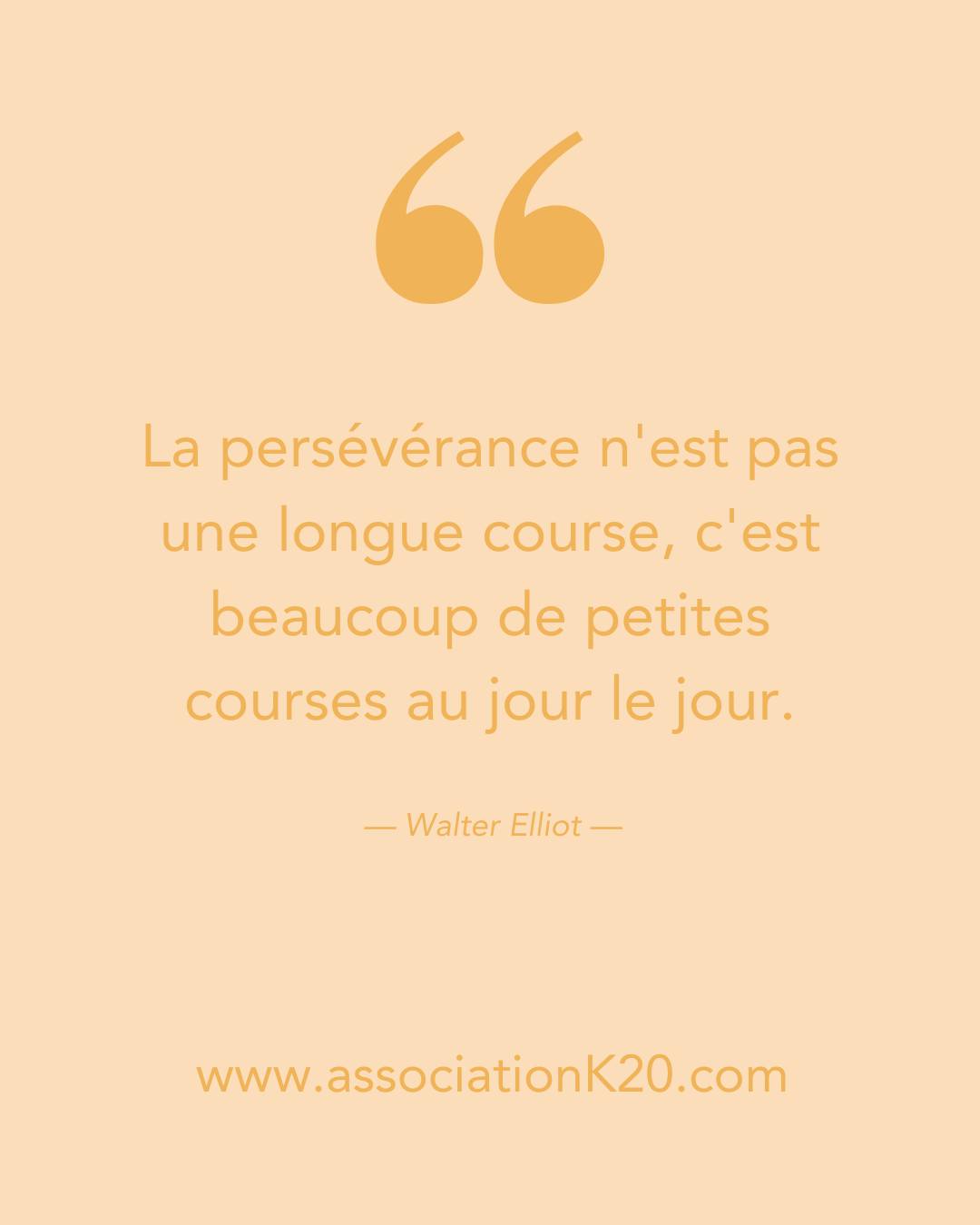 💪 Un pas après l’autre.
« La persévérance n'est pas une longue course, c'est beaucoup de petites courses au jour le jour. » — Walter Elliot
Pour toutes les familles concernées par les maladies du chromosome 20, chaque journée est un défi. Mais aussi une victoire. 💛
Avec l’Association K20, on avance ensemble, avec bienveillance et détermination.
👉 Partagez cette citation si vous aussi, vous croyez à la force des petits pas !
#Santé #Espoir #Soutien #Persévérance #AssociationK20 #MaladiesRares #Solidarité #InformerPourAgir #Chromosome20