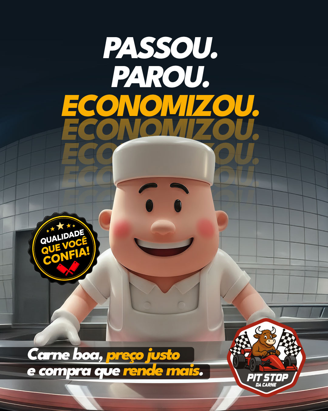 Tem lugar que você passa só pra olhar.
E tem lugar que você passa porque sabe que vai resolver.
No Pit Stop é assim:
carne pro almoço, pro churrasco, pra semana, pra panela e pra economizar sem abrir mão do sabor.
Aqui a parada é rápida.
A escolha é boa.
E o bolso agradece.
Passou perto?
Então para.
📍 R. Abraão Anache, 8 – Jd. Anache
📲 (67) 99298-8507
Pit Stop da Carne
A parada certa da economia.