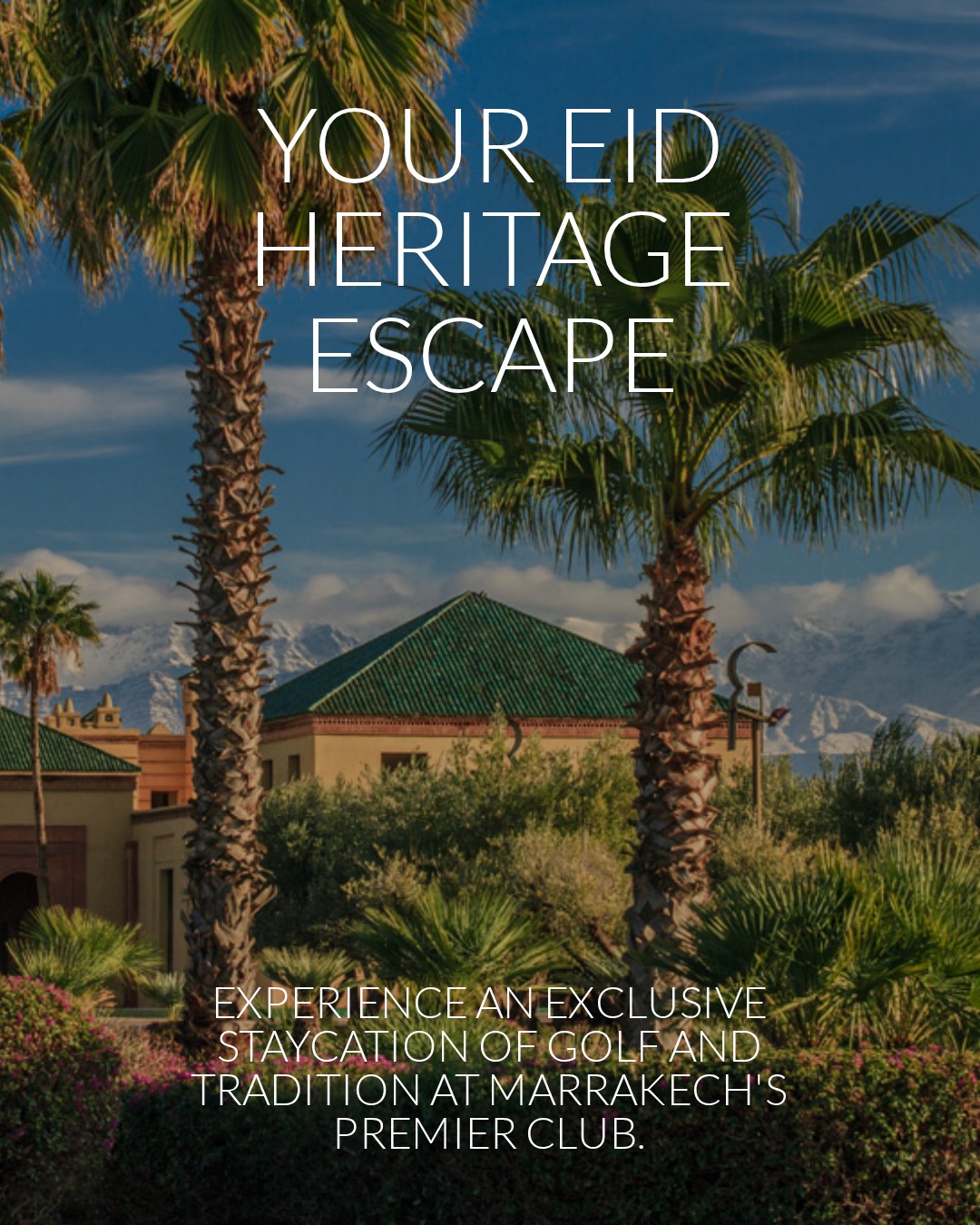 Celebrate Eid in the Heart of the Atlas. 🌙✨
This Eid al-Adha, escape the city and reconnect with heritage at Samanah Golf by Nicklaus.
Introducing "The Eid Heritage Escape"—our exclusive 3-day holiday experience designed for golfers and their families.
⛳️ The Play: 3 Days of Unlimited Golf on our Nicklaus Signature championship course.
🍴 The Feast: Enjoy festive meals at our Mulligan clubhouse restaurant
🏔️ The Setting: Serenity, space, and the best views in Marrakech.
Whether you are perfecting your swing or sharing a meal with loved ones, make this Eid truly unforgettable.
Limited "Heritage Passes" available. Tap the link in our bio to book your Eid escape or DM us for group reservations.
Hashtags: #SamanahGolf #EidAlAdha2026 #MarrakechEvents #GolfMorocco #EidInMarrakech #Mechoui #NicklausDesign #MarrakechStaycation