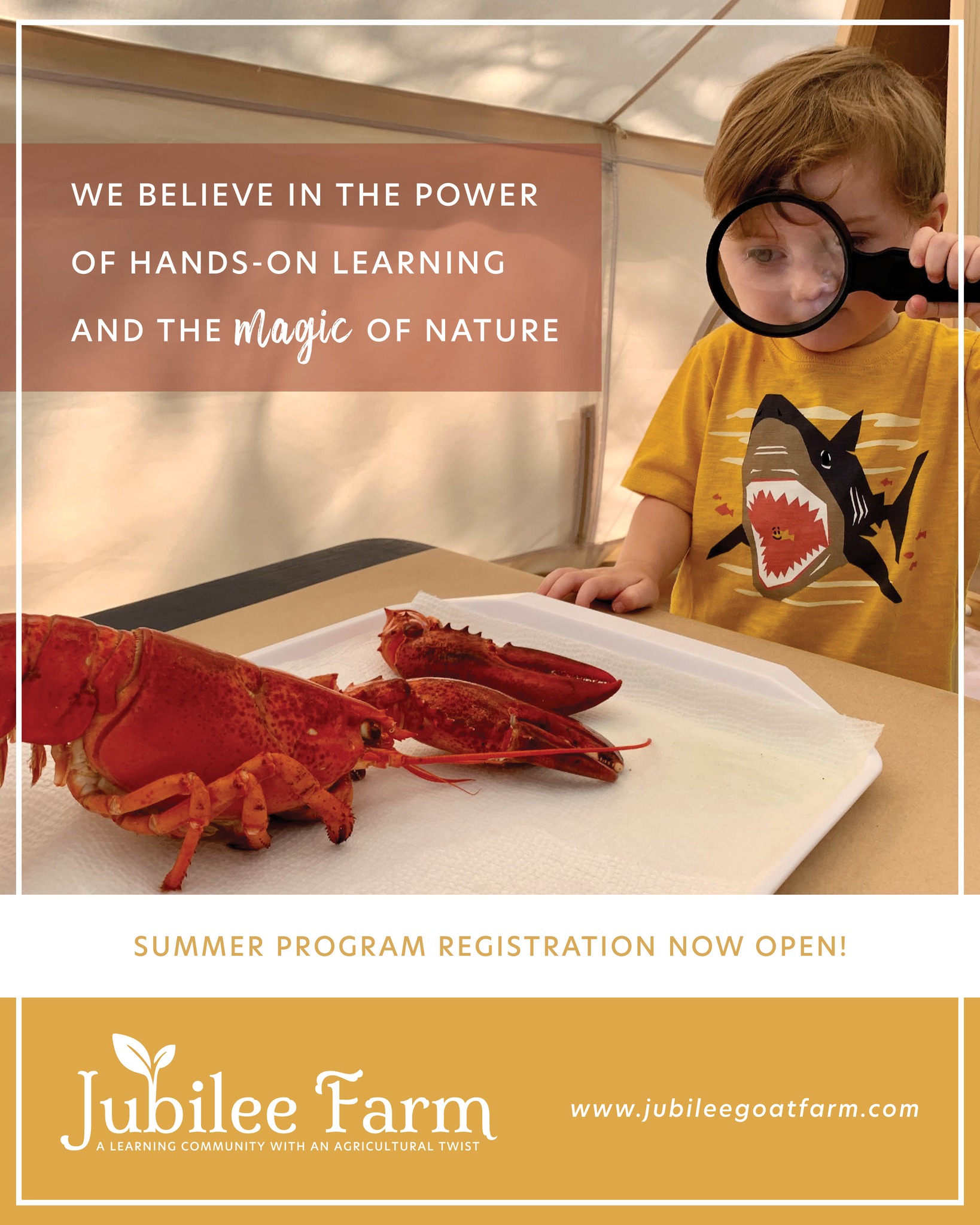 We still have a few spots open for any families looking to experience learning in a unique way this summer! 🔍
www.jubileegoatfarm.com/summerregistration