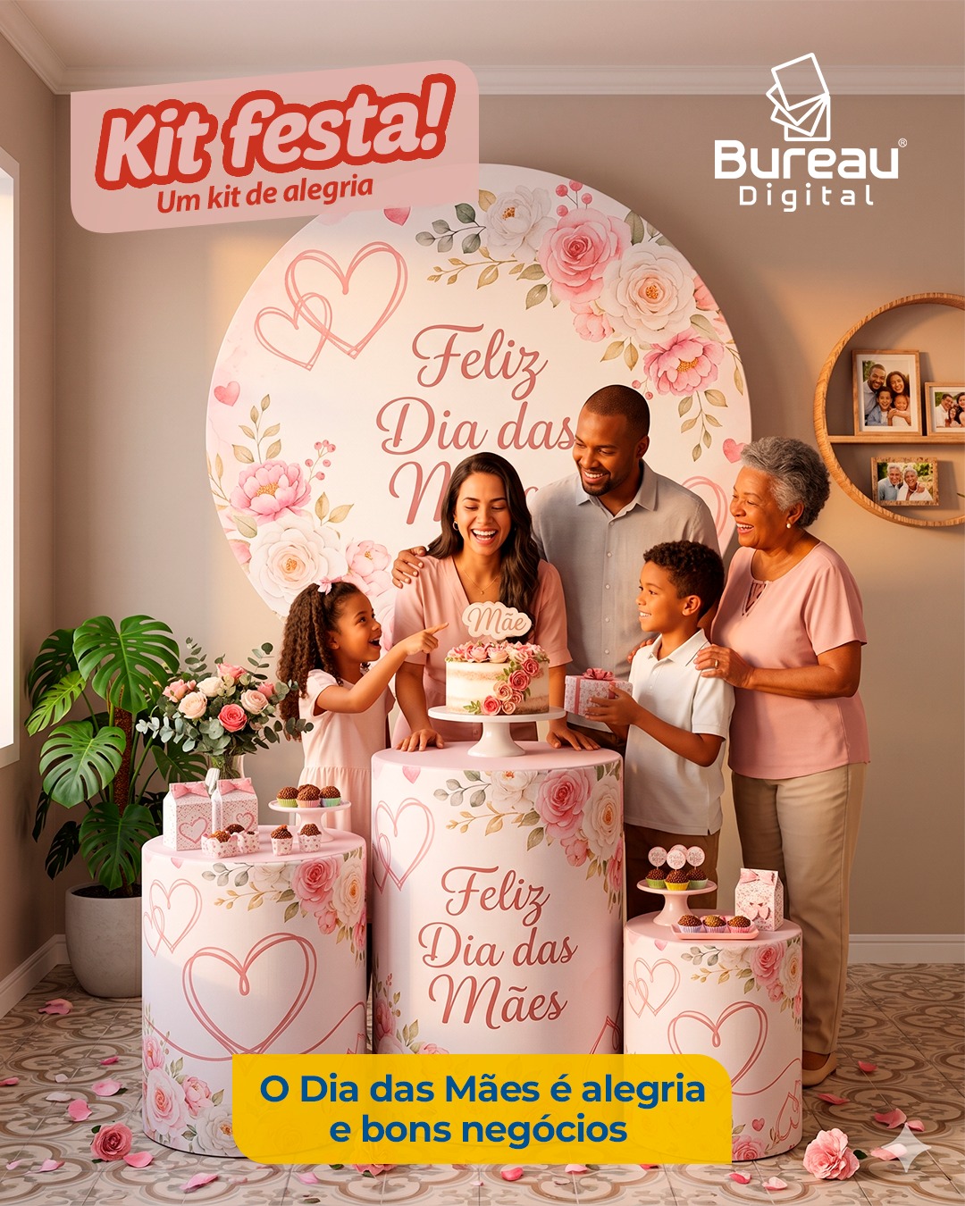 DIA DAS MÃES COM O KIT FESTA DO BUREAU DIGITAL! 🌸✨
Se você é decorador ou organizador de eventos, sabe que o detalhe faz toda a diferença na hora de encantar o cliente final. O nosso Kit Festa foi desenvolvido exatamente para elevar o nível das suas montagens, unindo a praticidade que o seu cronograma exige com a sofisticação que esta data merece.
Por que o Kit Festa do Bureau Digital é o parceiro ideal para o seu negócio?
• Agilidade na Montagem: As capas para painéis possuem acabamento com costura e elástico, permitindo uma instalação rápida e sem rugas.
• Resolução Impecável: Utilizamos impressão por sublimação de alta definição, garantindo cores vibrantes e texturas suaves que valorizam as fotos do evento.
• Cenário Completo: O kit já vem com as capas para os três tamanhos padrão de cilindros (P, M e G) e o painel circular de 1,5m de diâmetro.
• Exclusividade para Você: Atendemos exclusivamente profissionais do setor, garantindo que você tenha um suporte especializado e um material diferenciado no mercado.
• Prazo Recorde: Garantimos a entrega em pelo menos 24 horas, ideal para aquelas demandas de última hora.
Surpreenda seus clientes com cenários temáticos personalizados e conte com a qualidade de quem é referência em impressão digital na Paraíba e no Rio Grande do Norte.
Fale com nossos consultores e garanta sua produção para o Dia das Mães! 🚀
📲 WhatsApp:
(83) 9168-4567 (João Pessoa)
(84) 8829-3122 (Natal)
#BureauDigital #DecoradoresDeFestas #KitFesta #DiaDasMães #ParceriaProfissional #ImpressãoDigital #Sublimação #JoãoPessoa #Natal 🌷✅
