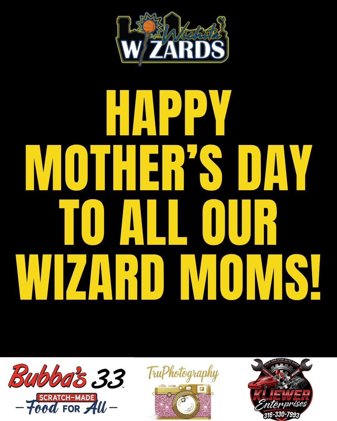 Happy Mother's Day to all the mamas out there!
Wichita Wizards Professional Basketball
🏀🏀🏀www.wichitawizards.com🏀🏀🏀
💻DM us to become a sponsor or find out how you can organize your organization's night out at a game!
🏀 See you at the game!
#WichitaWizards #ICTBasketball #okc #WichitaEvents #wizardsgame