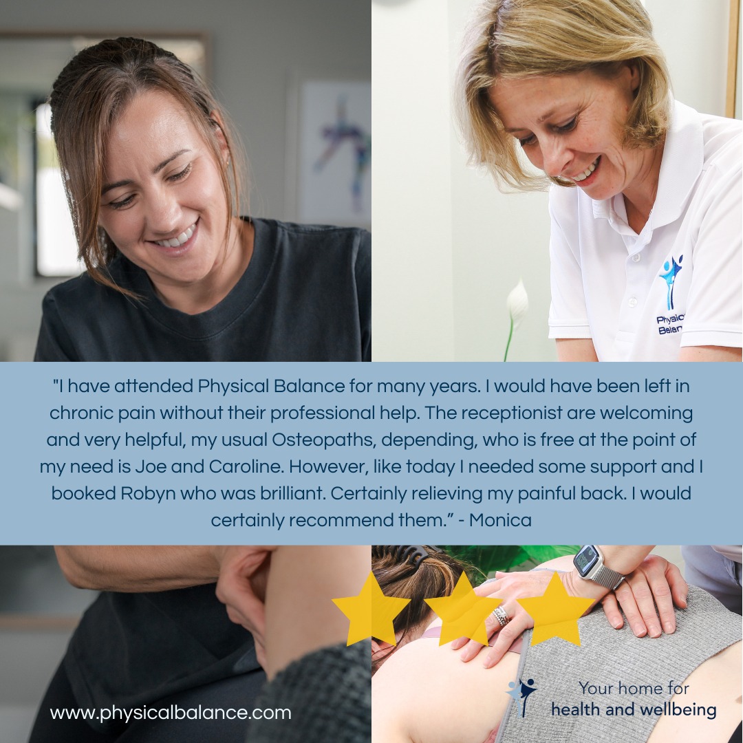 What a lovely Google recommendation we had recently following many visits to clinic - thank you Monica 😊 We always appreciate your feedback. If you would like to recommend us, you can leave a review on Google or on our Facebook page where it will help others to find us too ❤️ You can find links to both in our bio #physicalbalance #thestudioatphysicalbalance #basingstokeclinic #clientreview ##ᴄʟɪᴇɴᴛᴛᴇsᴛɪᴍᴏɴɪᴀʟ