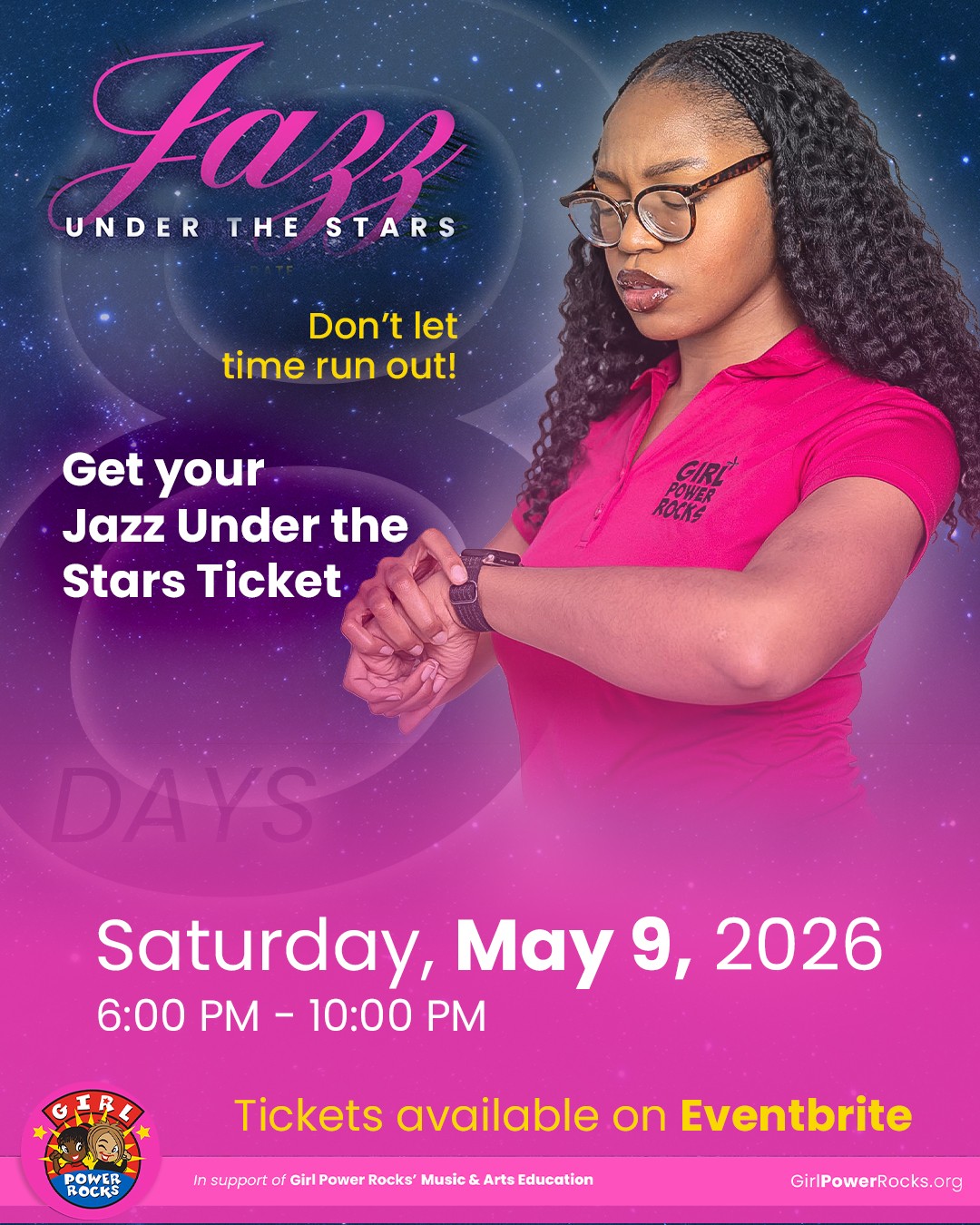 In just 8 days, Jazz Under the Stars returns, featuring @bigbrooklynred as this year’s headliner. More than an evening of music, each ticket supports Girl Power Rocks’ music and arts programs, helping girls learn, grow and shine.
🎟🔗 Get yours today - link in bio.