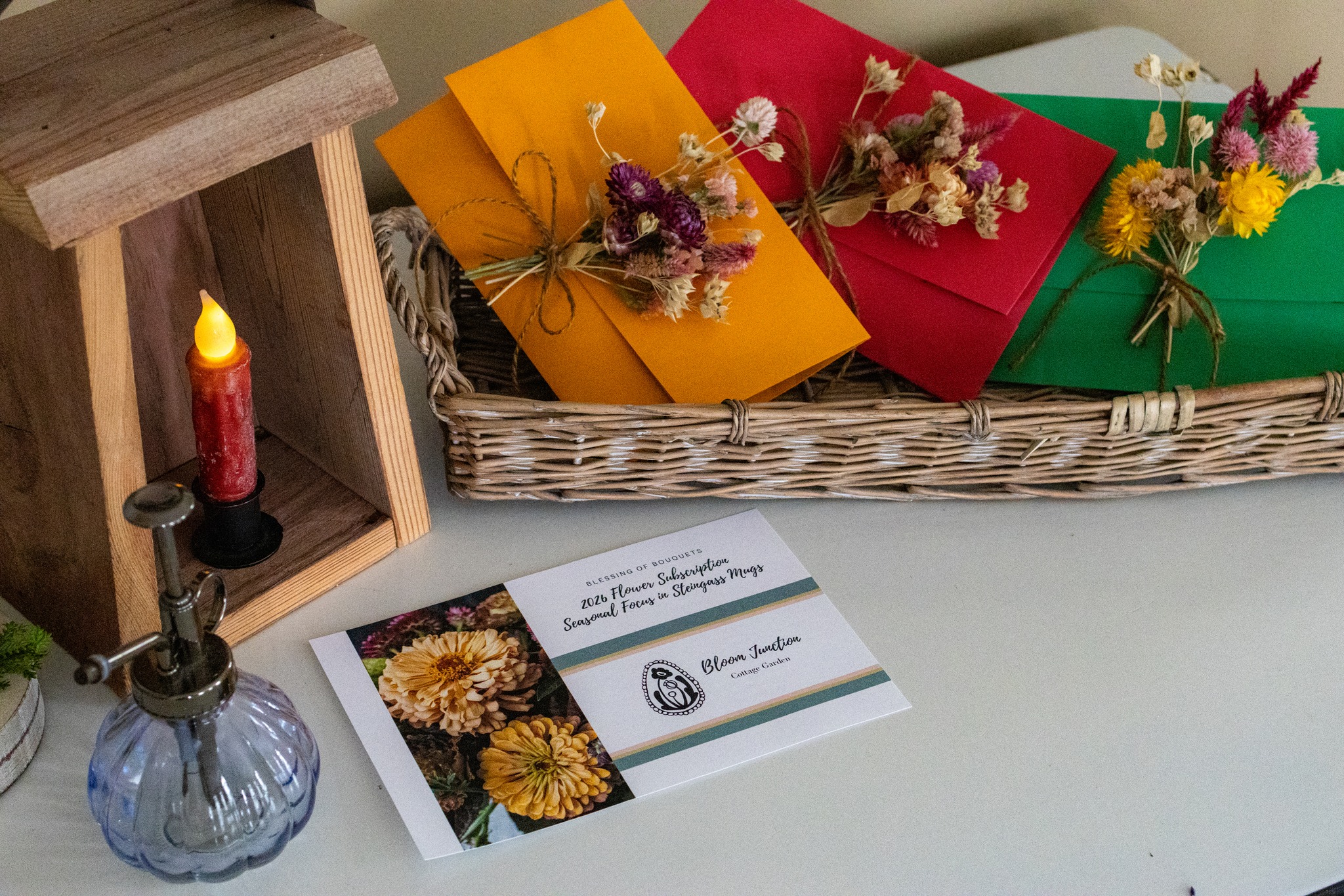 Mother's Day is a mere week away. There is always a "Blessing of Bouquets".
If you are needing a gift for the Mom in your life, we have a few remaining flower subscription spots available. Give her the gift that keeps giving all growing season long; wrapped up in a handmade envelope and tied off with a dried flower posy.
Our flower subscriptions include 4 thoughtfully arranged bouquets showcasing the floral seasons. 1 spring bouquet late May/early June, 2 summer bouquets July and August, and 1 autumnal bouquet in September. You can pick up the arrangements and bring them to the person you are gifting or we can deliver them for you.
Your bouquets can come in 4 ways:
Paper-wrapped
3 glass vases + 1 Steingass tumbler with the Bloom Junction logo
4 Steingass Mugs
4 Steingass Tumblers
Everything is lovingly started from seed and grown here at Bloom Junction in Columbus Grove. We use regenerative methods bringing balance back to nature.
The link to shop is in the comments below and also in the bio on our Instagram page. There is more information located there. Additionally, you are welcome to reach out by messaging me.
#ohioflowers #putnamcountyohio #columbusgroveohio #bloomjunction #cottageflowers #giveflowers #locallygrownflowers #mothersdayflowers