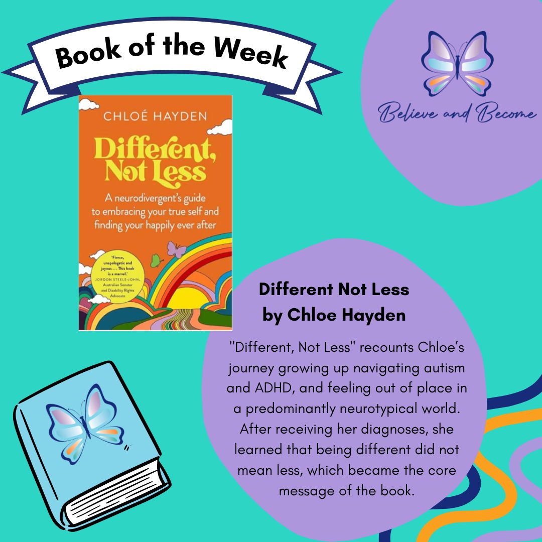 The Book of the Week is... 'Different Not Less' by Chloe Hayden!