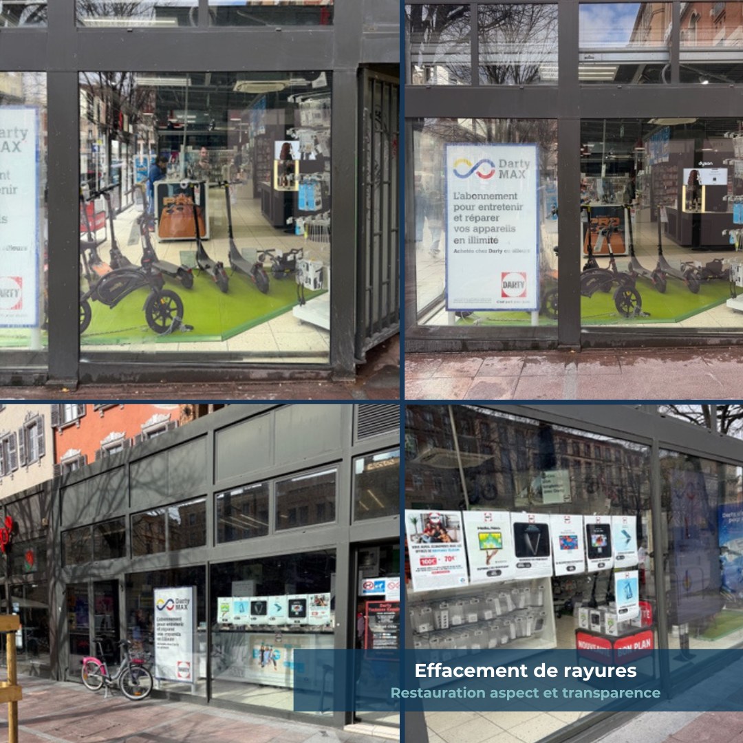 Rénovation vitrage à Toulouse ✨
Effacement de rayures par polymérisation sur les vitrages d’un magasin.
✔️ Verre restauré sans remplacement
✔️ Résultat net et durable
✔️ Intervention rapide
Redonner une seconde vie aux vitrages, tout simplement.
#verreidf #vitrage #renovation #antirayure #toulouse #retail #magasin #chantier #avantapres #maintenance #proprete
