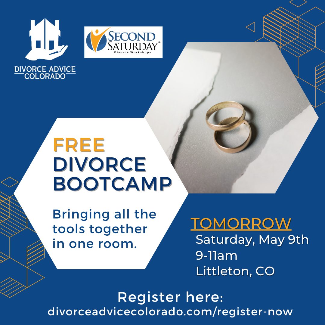 Take the Stress Out of Divorce — Get the Guidance You Deserve.
Join us this Saturday for a helpful and informative session designed to support you through every stage of the divorce process. Hear from trusted professionals in law, real estate, mediation, and more — all in one place. Whether you're just beginning or already in the process, you'll gain practical tools and compassionate support.
🗓️ Sunday, May 9h | 9:00 AM
📍 Littleton, CO or attend virtually from anywhere
➡️ Reserve your spot today: www.divorceadvicecolorado.com/register-now
-
#divorcecolorado #divorceadvicecolorado #DivorceMediation #DivorceLawyer #divorcehelp #divorcepapers #childsupport #Compromise #secondsaturday