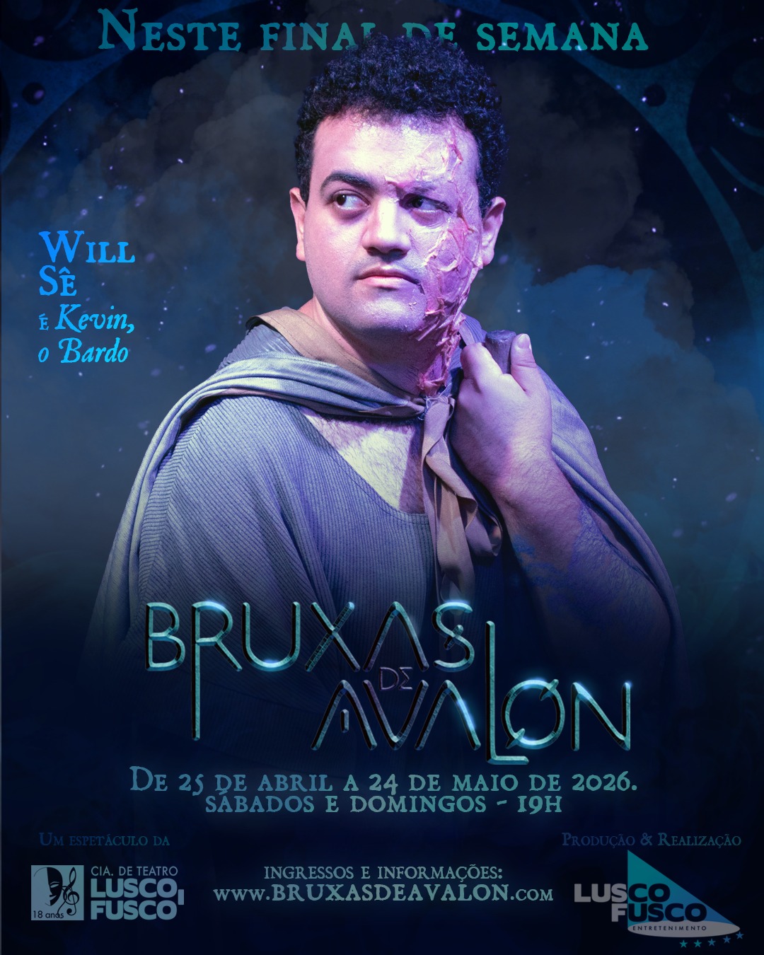 🚨 NESTE FINAL DE SEMANA
Will Sê é Kevin
👉 Elenco alternante
👉 Cada sessão é única
✨ Algumas presenças atravessam… outras desaparecem.
🎟️ SESSÕES LIMITADAS
Garanta seu ingresso: www.bruxasdeavalon.com (link na bio)
#BruxasDeAvalon #Avalon #Teatro #ReiArthur #AltaFantasia