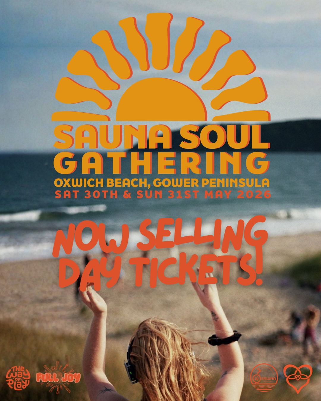 You asked, we listened! Day tickets are now available for the Sauna Soul Gathering! 🌞
Sat 30 or Sun 31 May 2026 🌊🌿
📍Oxwich Beach | Gower Peninsula
🎟️ Full weekend tickets £90
Day Tickets:
Saturday ~ £50
Sunday ~ £40
Come awaken your wild being. Connect to land, sea, body, and community. Play, sing, dance, and relax on the magical shoreline of Oxwich Bay in South Wales. 💃🌊🕺
Come as you are. Leave a little more alive!🌿
We are so looking forward to welcoming you to the wild welsh coast and gathering together 🌿🌞💛
Eventbrite ticket is in our bio 🐚✨
@gwyrsoul @ecstaticdancewales_ @fulljoycommunity @the.wayofplay #saunacampout #saunaevent #saunasounds #saunagathering