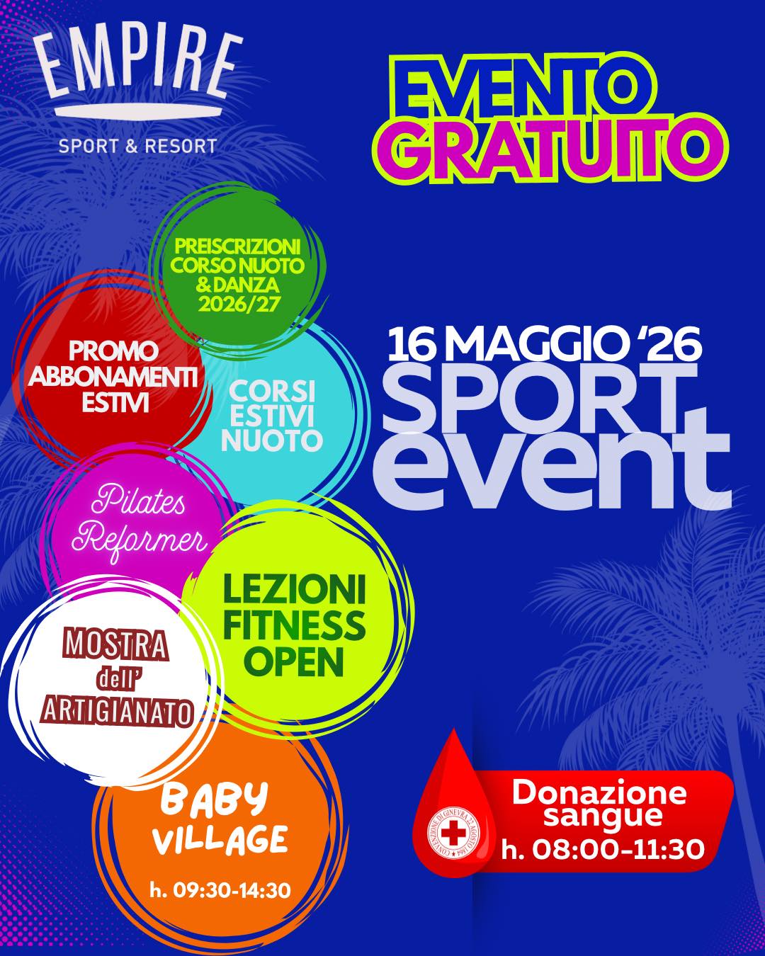 🔵Planning Empire Sport Event 🔵
16 Maggio 2026
Empire Sport Resort