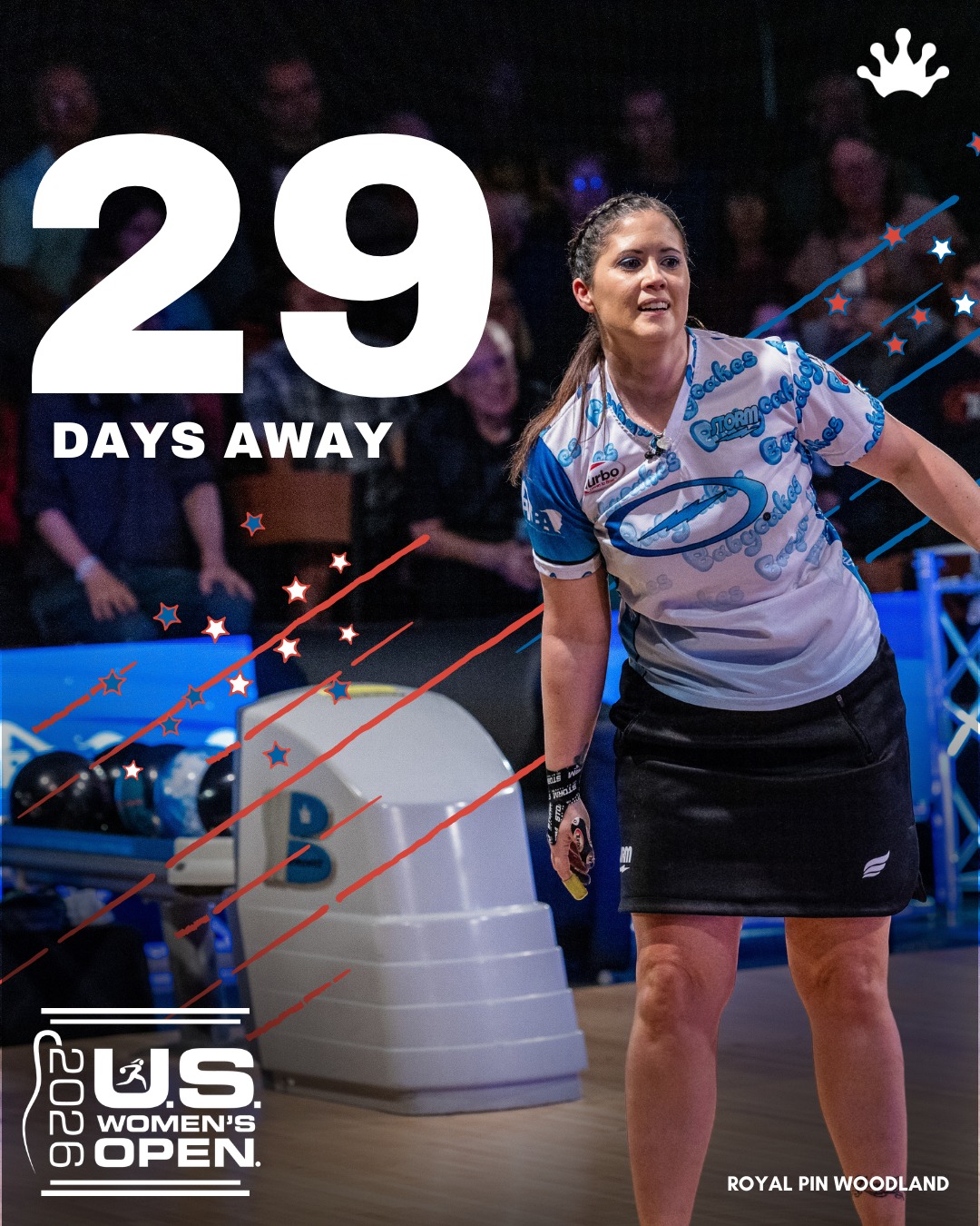 We are 29 Days from one of the biggest events in Women's Bowling! 🎳
The 2026 U.S. Women's Open is at Royal Pin Woodland June 9-16! 🦅
Secure your tickets for the Live Stepladder Finals through the link in our bio! 🔗