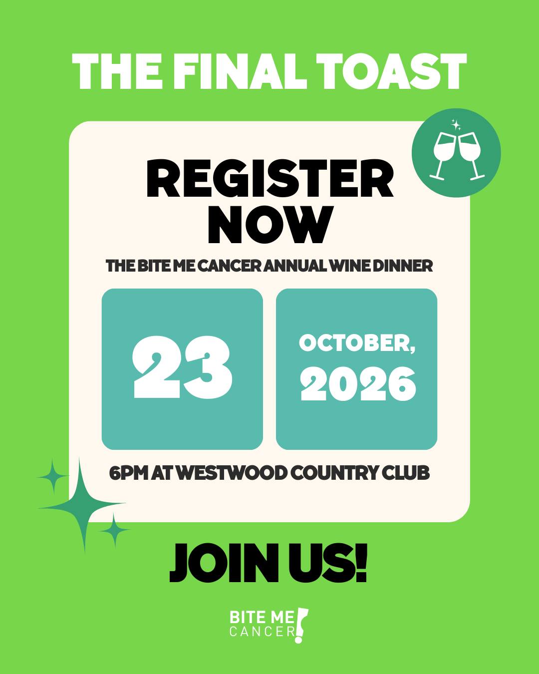 Here's a friendly reminder that you can now buy tickets and sponsorships for our final wine dinner. We realize October seems very far off, but we are in the planning stages now! We think this event will sell out - hope to see you there! The link is in our bio. 💚